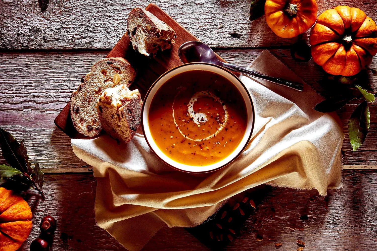 Potimarron Soup with Espelette Pepper and Toasted Hazelnuts Potimarron Soup with Espelette Pepper and Toasted Hazelnuts