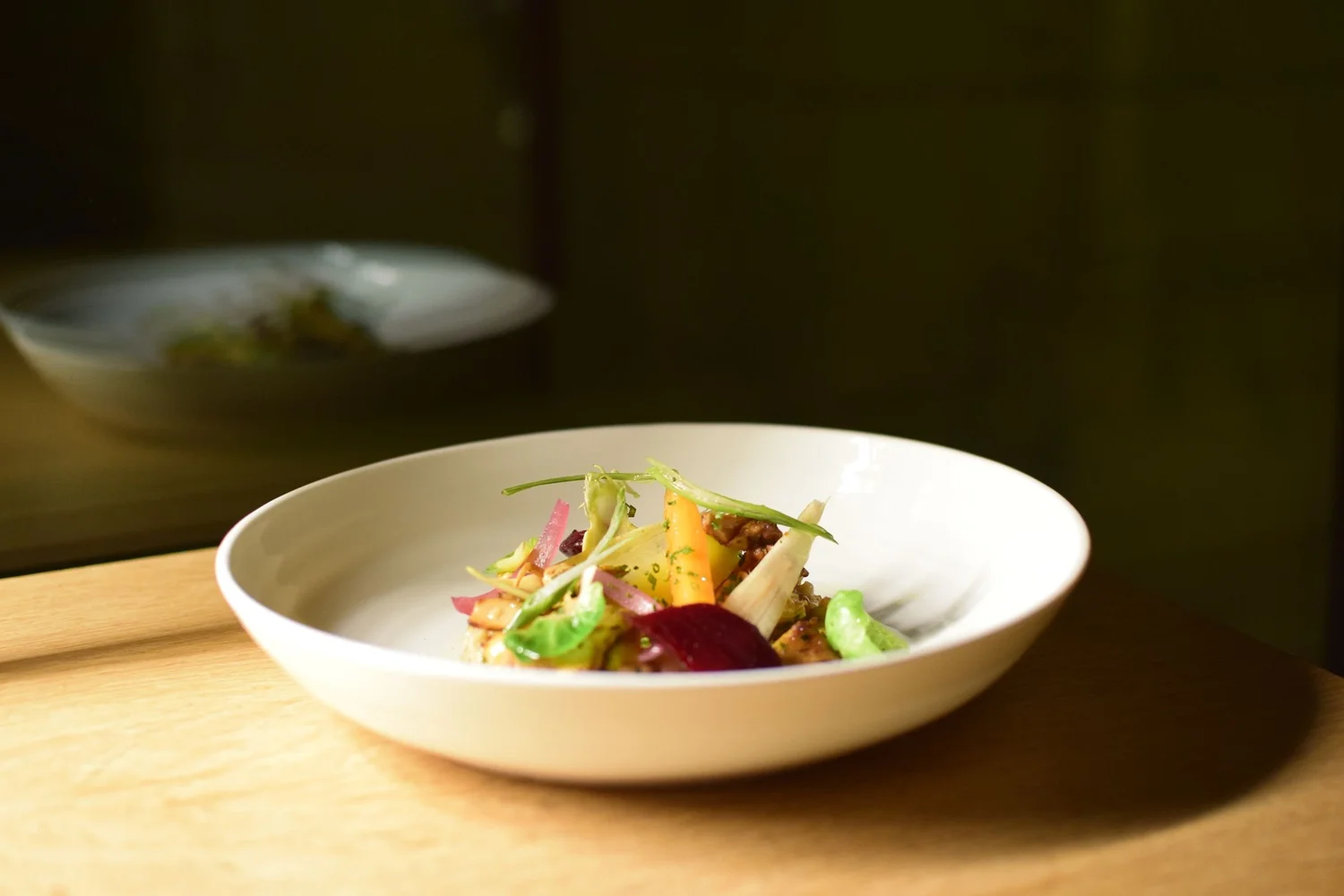 Chicon, Roasted Beetroot and Orange Salad with Walnuts and Goat’s Cheese