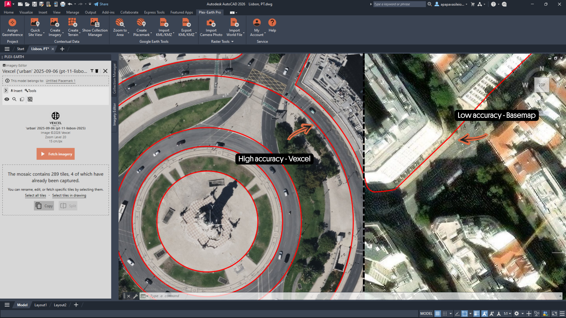 Vexcel vs Basemap