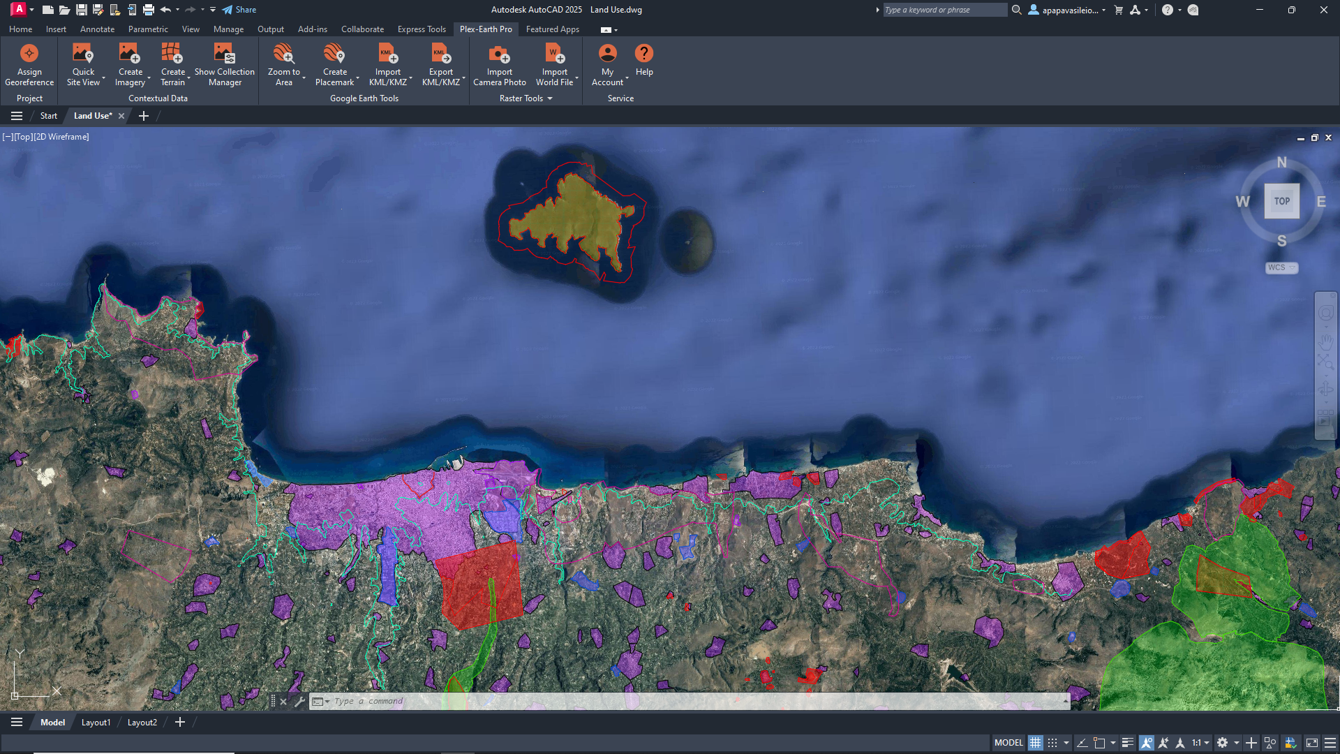 The moment you import a basemap for you project area