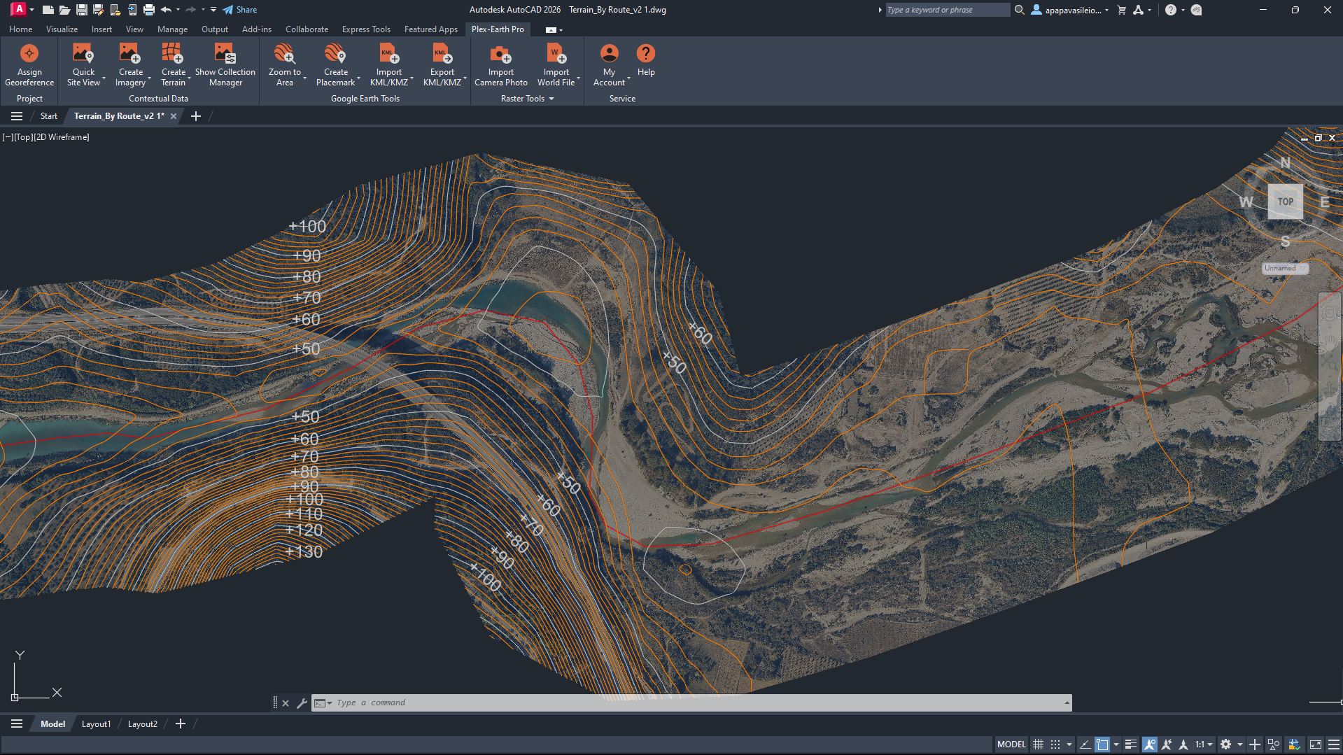 Google Elevations Terrain following a corridor