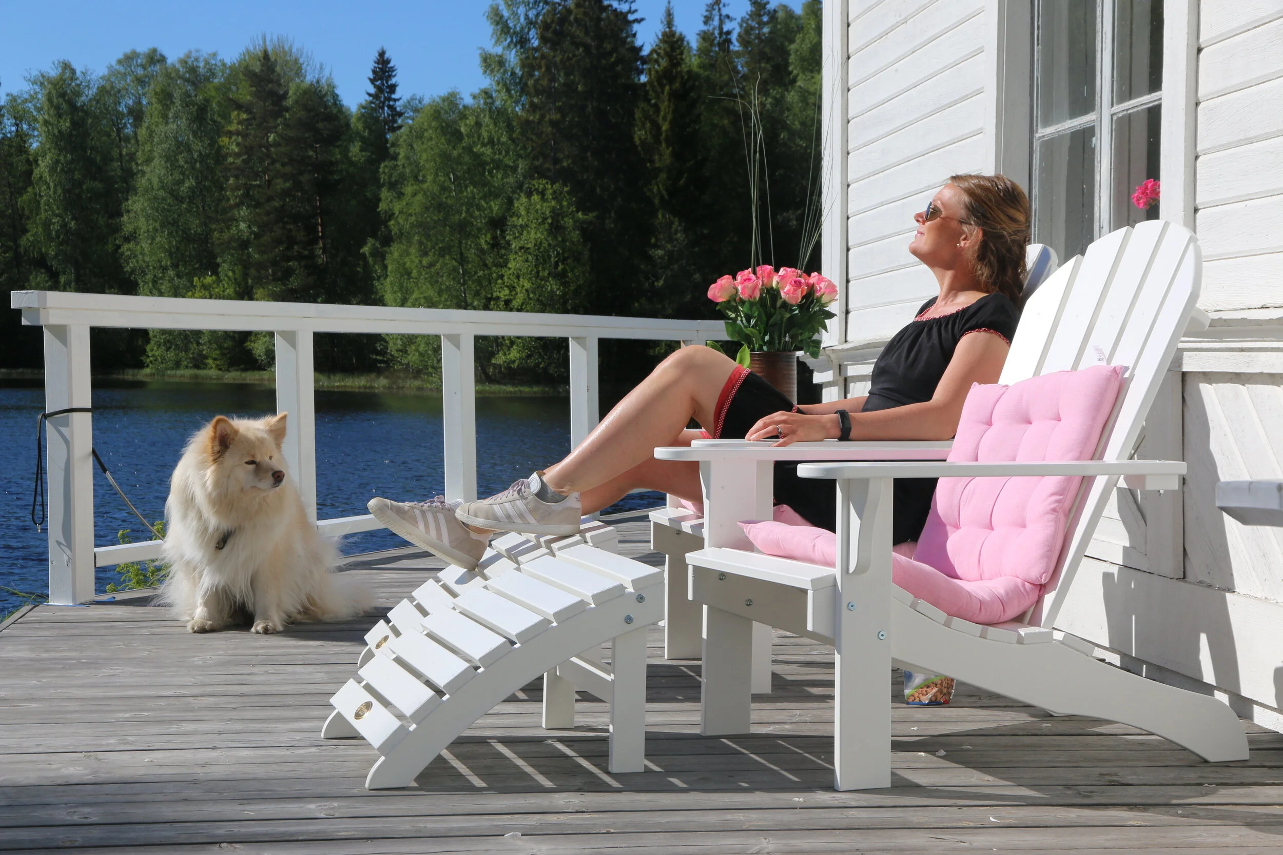 Alla får plats i solen på våra underbara retreat