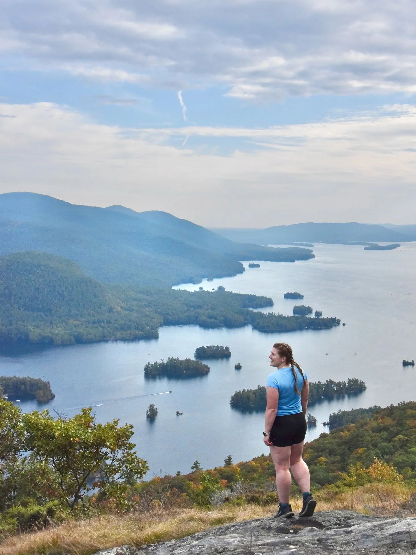 Poppy and I finished the Lake George 12ster this weekend on an overnight backpacking trip with the best crew!

6 mountains in 16 miles with 4,800 ft gain. First time sleeping in a lean-to. First time drinking instant coffee that I enjoyed. First time