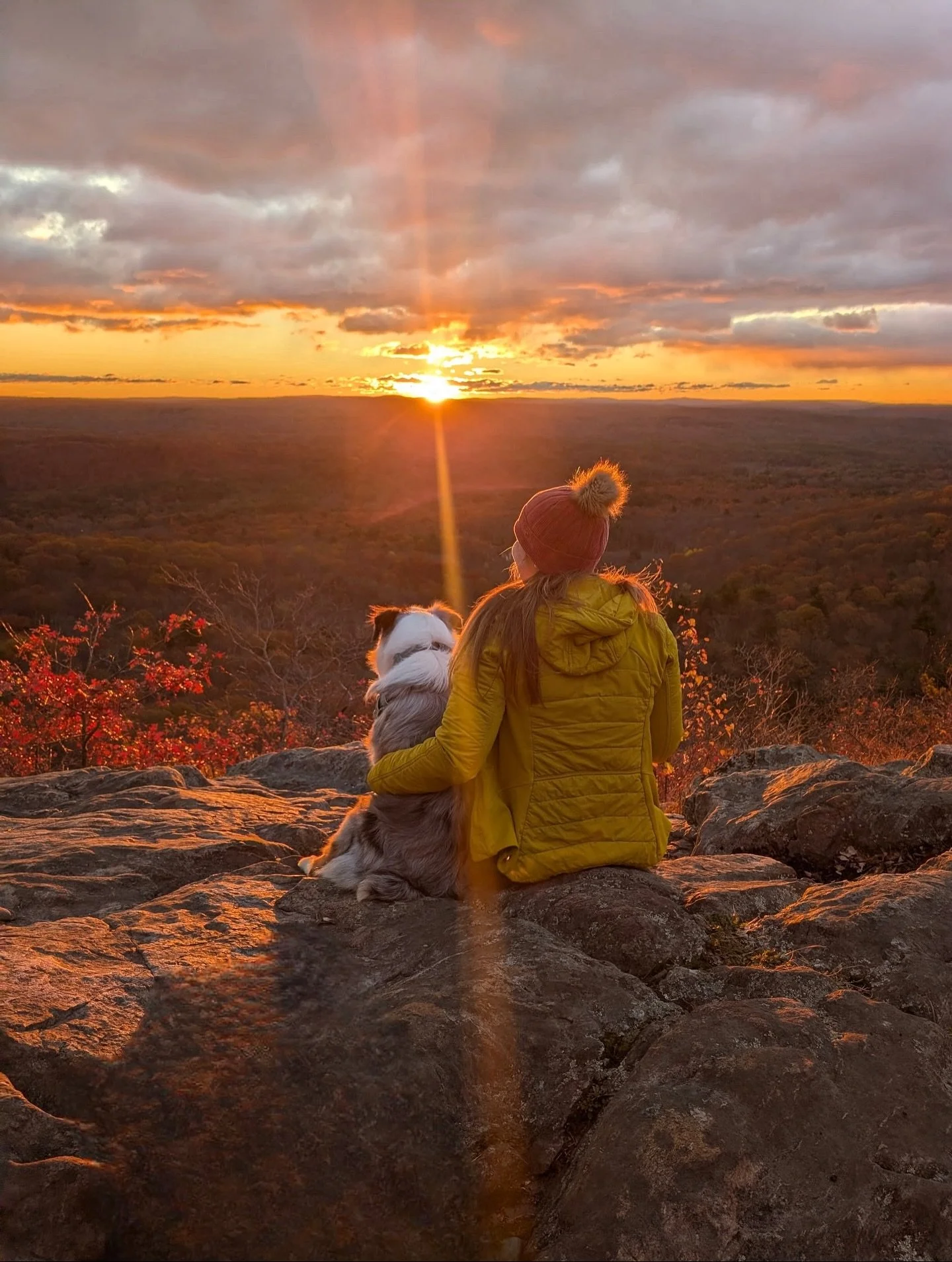 On our walk yesterday, I couldn&rsquo;t help but think how lucky I am.

A few years ago I dreamed of days like these. A sunrise and sunset spot a short drive away. Moments with friends atop a summit making coffee. Afternoon walks with my pup in our b