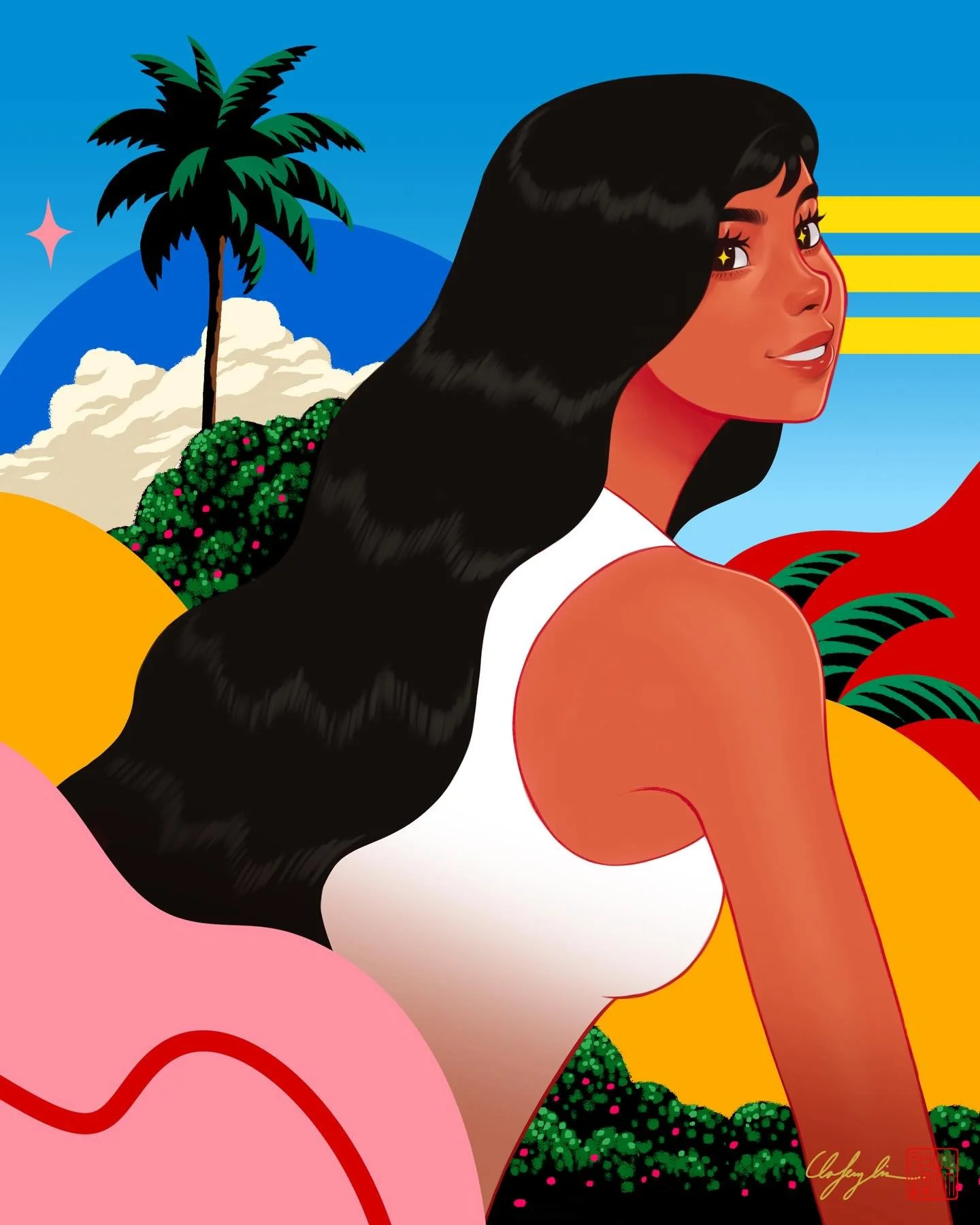 I&rsquo;m back with some of my typical style. I also uploaded a YouTube video on my thought process about how I developed this piece so check it out!

#illustration #citypop #popart #digitalart #abstract