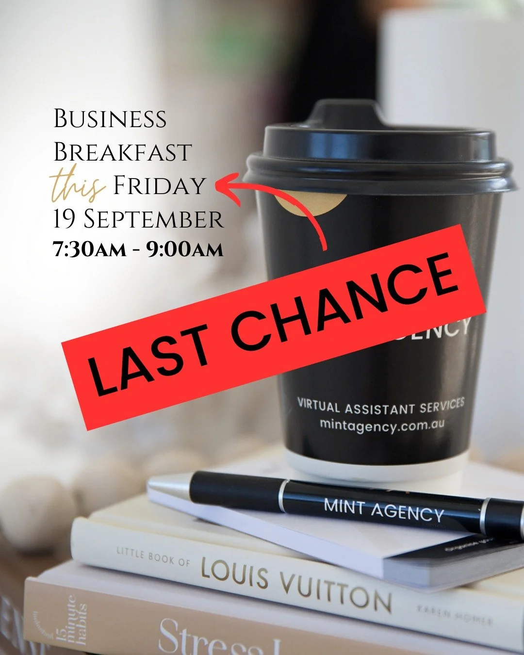 𝗟𝗮𝘀𝘁 𝗰𝗵𝗮𝗻𝗰𝗲 𝘁𝗼 𝗿𝗲𝗴𝗶𝘀𝘁𝗲𝗿 𝗳𝗼𝗿 𝗼𝘂𝗿 𝗕𝘂𝘀𝗶𝗻𝗲𝘀𝘀 𝗕𝗿𝗲𝗮𝗸𝗳𝗮𝘀𝘁 𝗲𝘃𝗲𝗻𝘁. 𝗜𝘁 𝗶𝘀 𝗼𝗻 𝗧𝗢𝗠𝗢𝗥𝗥𝗢𝗪 Friday 19 September. Drop in between 7.30am and 9.00am.
@3dutchies will be on site serving fresh coffee (our sh