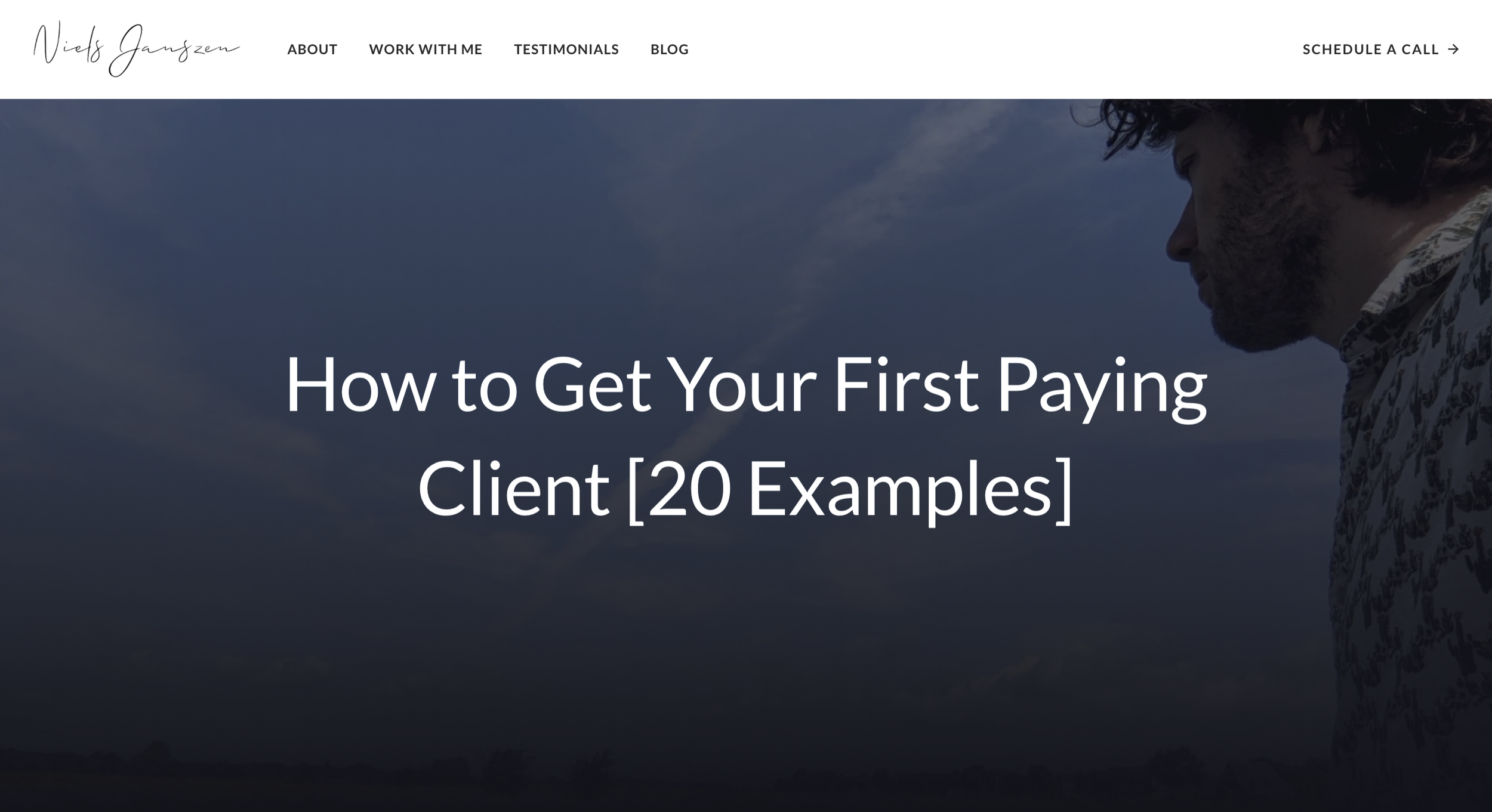 How to get your first paying client.