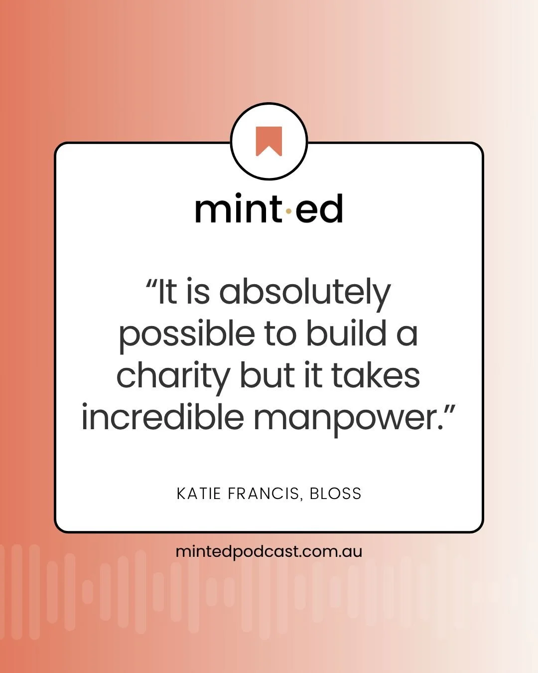&ldquo;It is absolutely possible to build a charity but it takes incredible manpower.&rdquo; - Katie Francis, Bloss. 

A huge shoutout to all the incredible charities, founders and volunteers across our region. You are absolute legends, giving up you