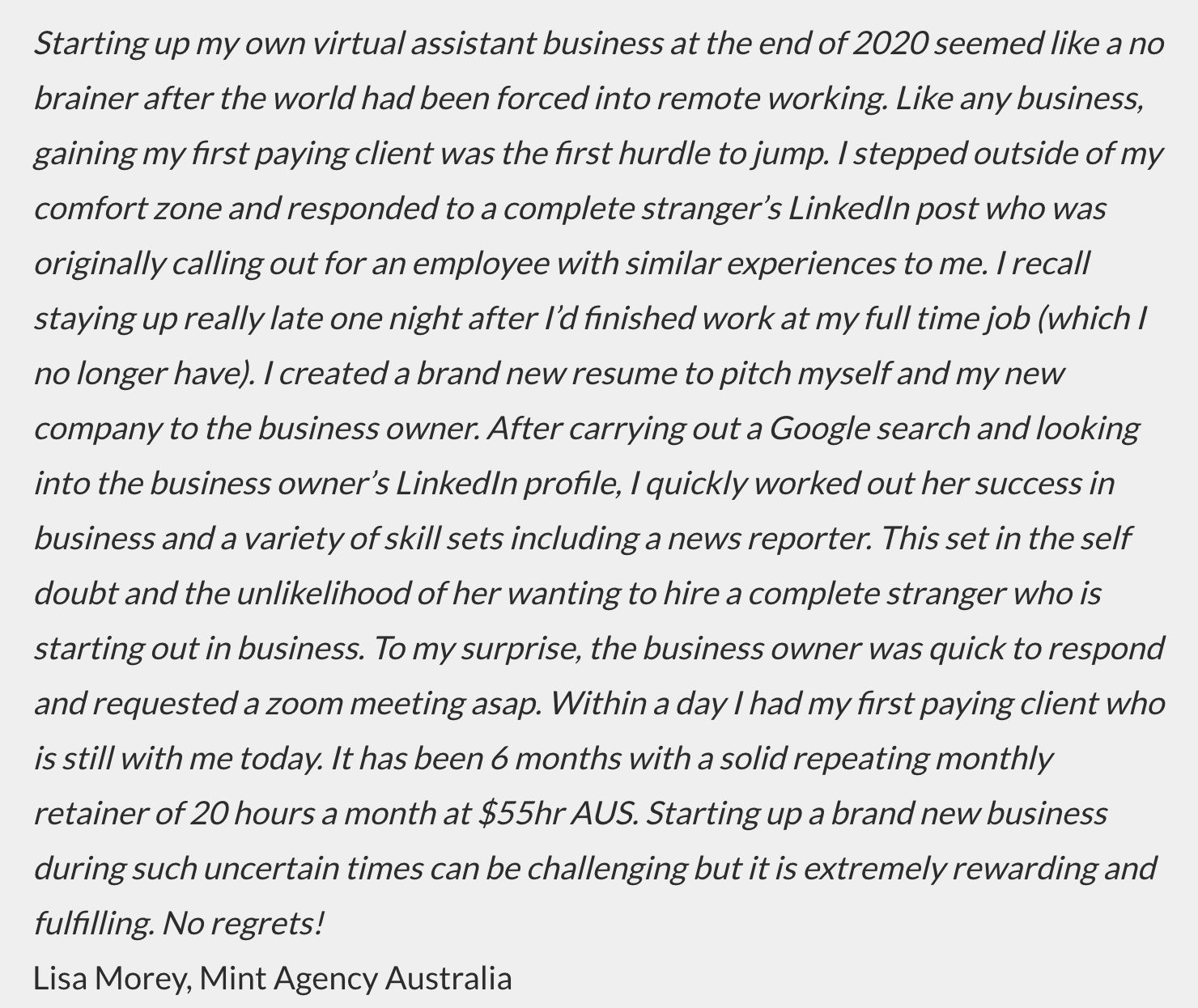 How to get your first paying client