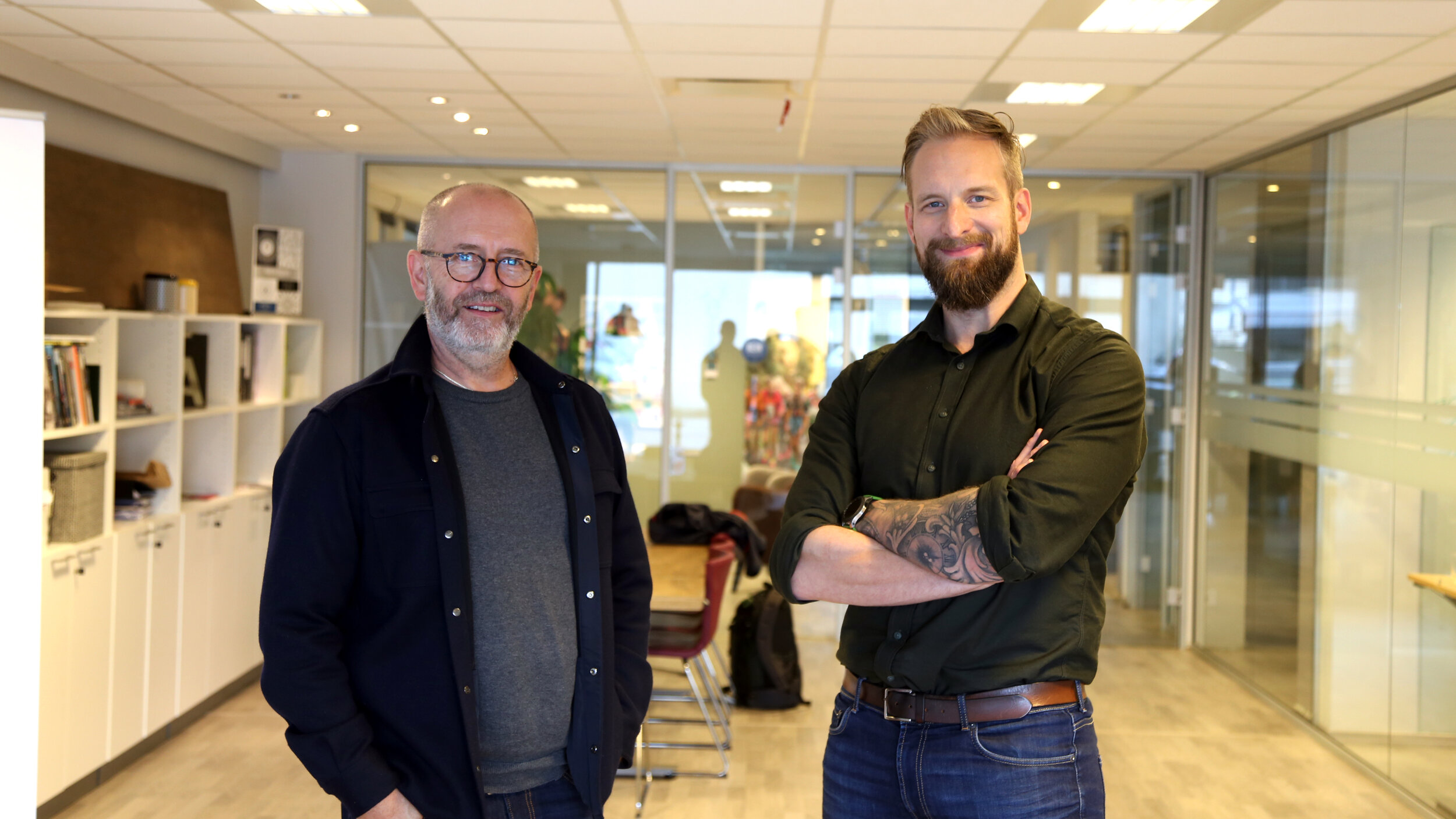 Ole Jonny Klopstad og Allan Madsen har slått kreftene i Rein Design og Avent Digital saman.