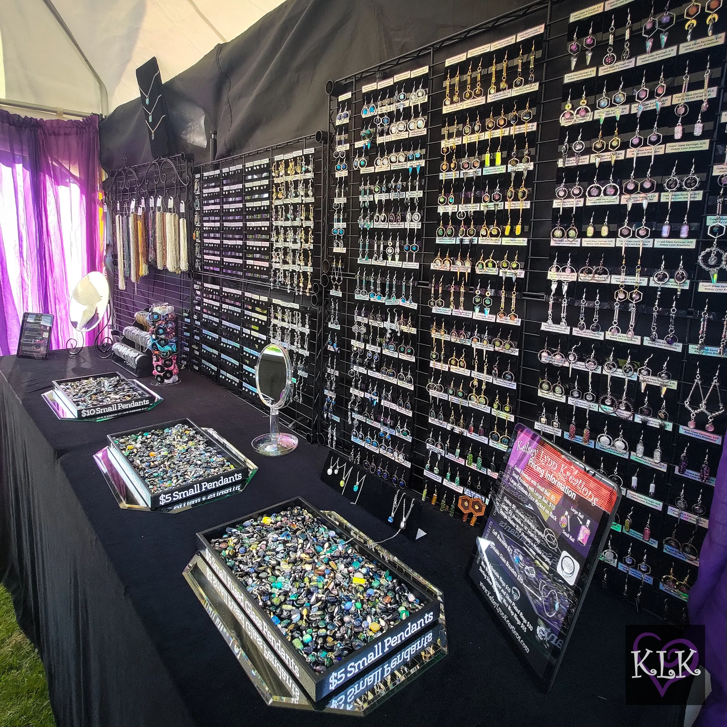 Kelsey Lynn Kreations Application Photo Overall Earring Wall.jpg