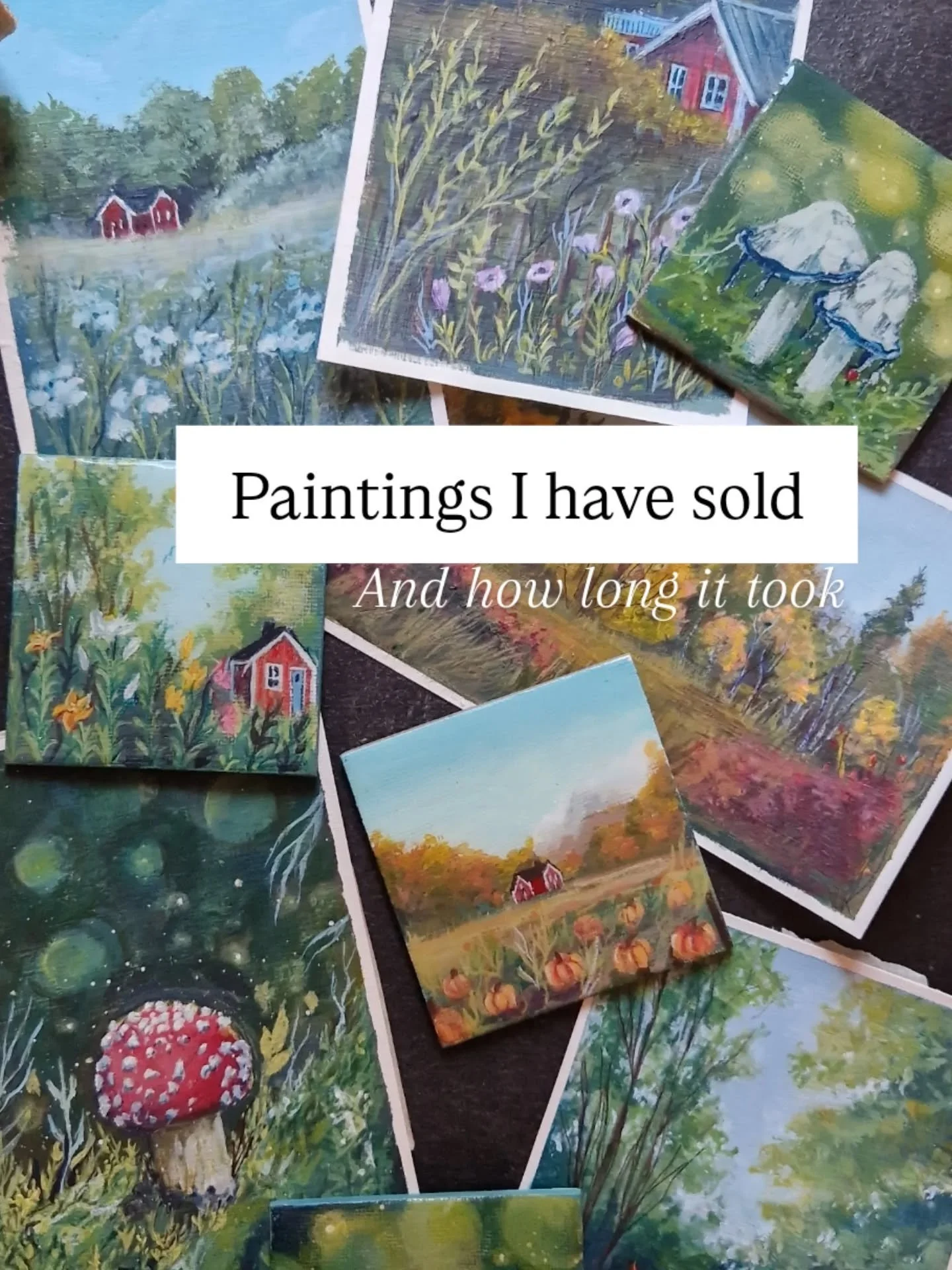 A little look at some of the paintings I have sold over the years.
The last few weeks more paintings than ever have found their homes - something that has felt so humbling but also very exciting.
The reality is that some of these have taken quite som