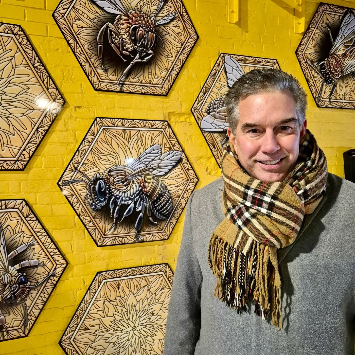 Great to have partnered with @timlouiskitcon, the Member of Parliament. Kitchener-Conestoga, Ontario, on the unveil of our latest &ldquo;The Hive&rdquo; 🐝 mural installation at Friday&rsquo;s #elmiramoonlightmadness 2025 event. We are genuinely than