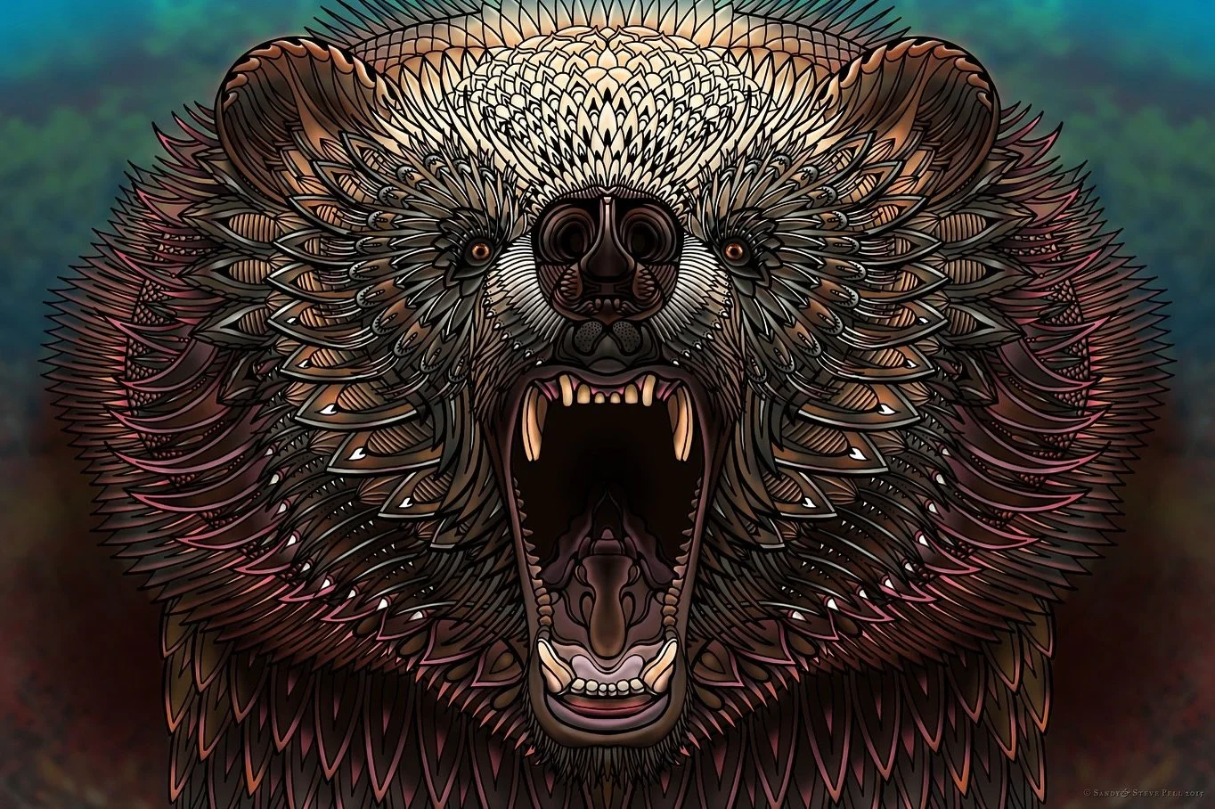 Our grizzly bear fine art print celebrates the beautiful west coast wildlife. Available as a print in our @Pellvetica print shop! 🐻 (Link in bio) #vancouverisland #bear #grizzly #grizzlybear