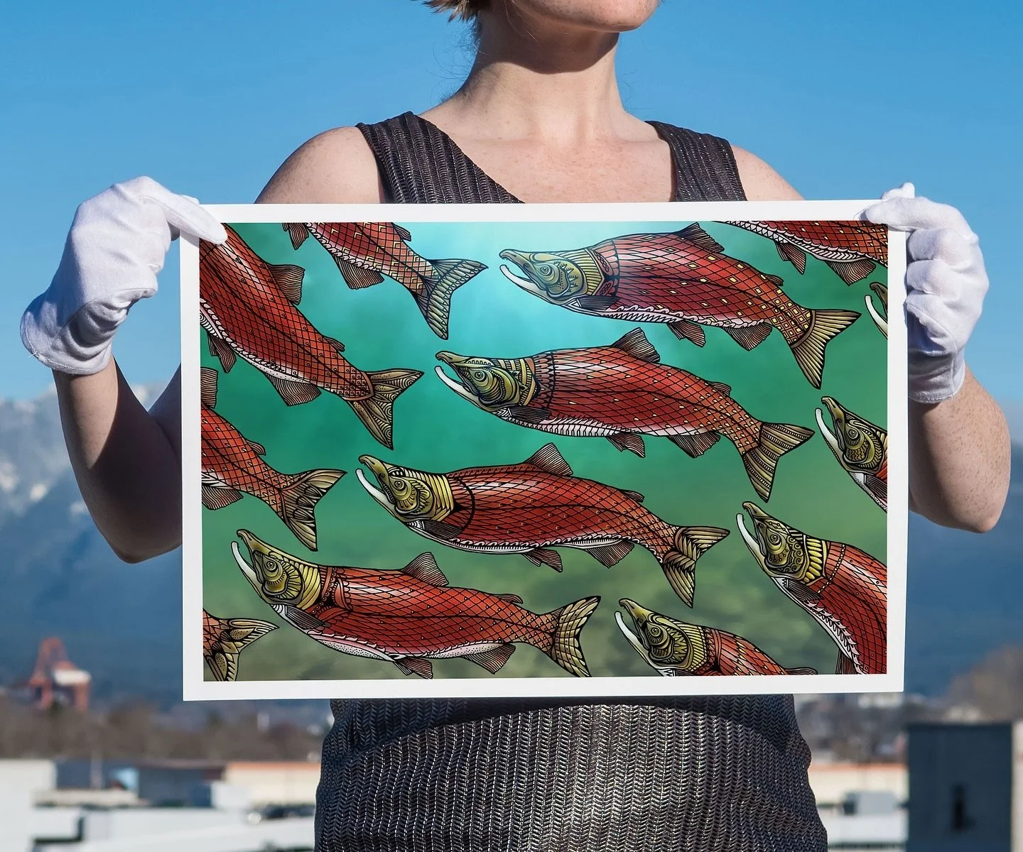 Celebrate Vancouver Island&rsquo;s rich salmon run with a beautiful art print! Now available for our purchase in the Pellvetica Shop. Link in bio. 
🐟🐟🐟🐟💦💧💦
#salmon #art #artprint #giftideas #salmonfishing #pellvetica #fishing #fishinglife #cam