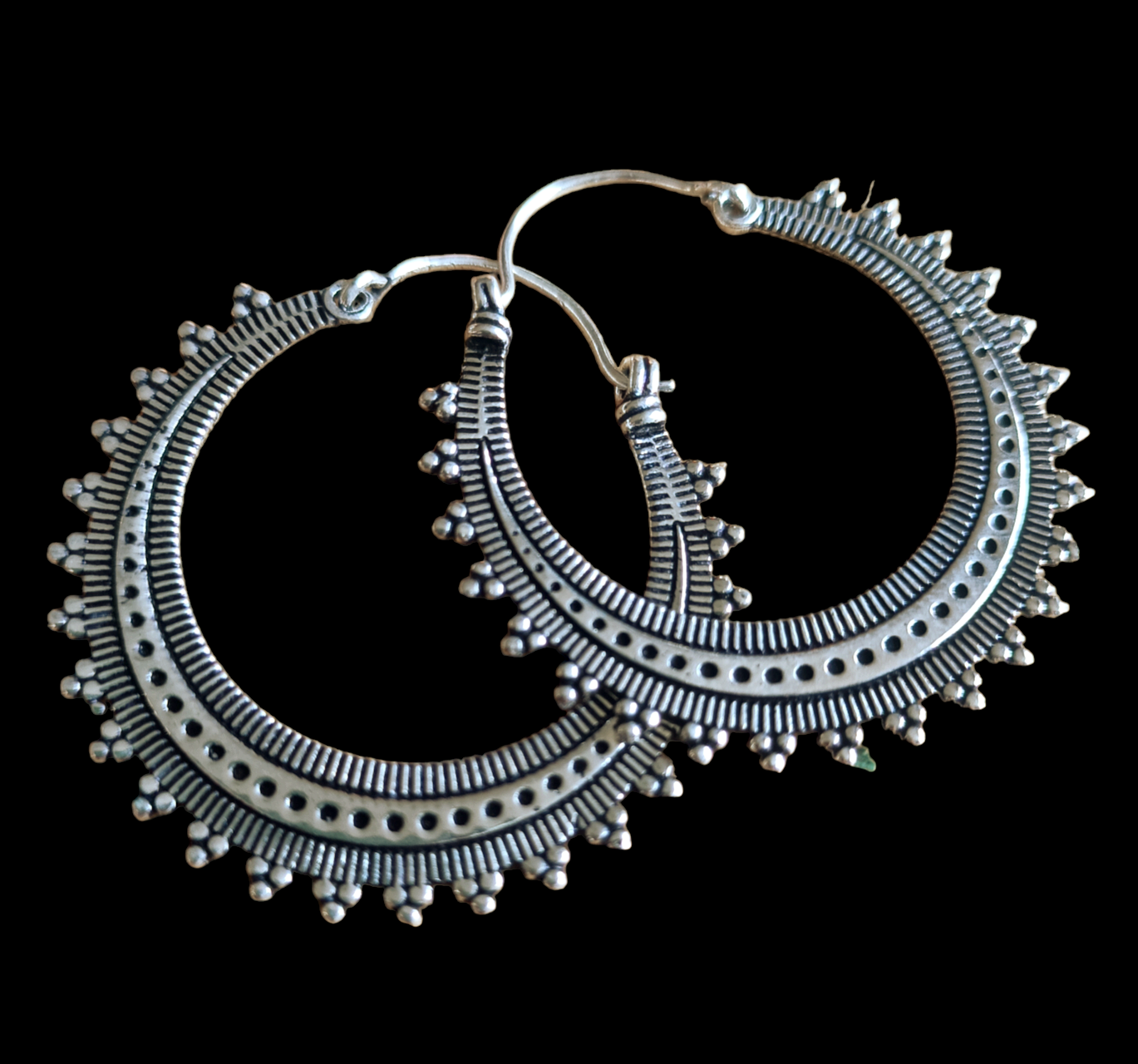 Boucles d'oreilles en plaqué Argent Lune 🌙