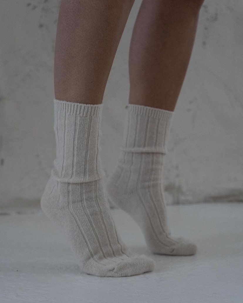 The Emma Socks - Soft Blush — Sunday Luxe
