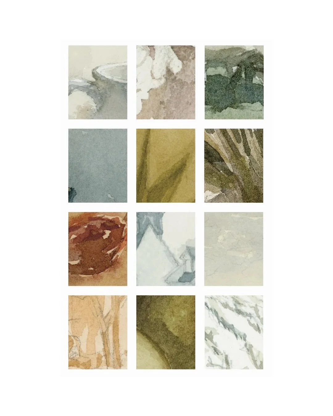 Teaser thumbnails of the 2026 calendar&hellip;like a moodboard of color through the seasons. 😌

I finalized the calendar design this week, sent it off to the printer, and now we wait for a proof! This year&rsquo;s calendar feels soft and full of mov