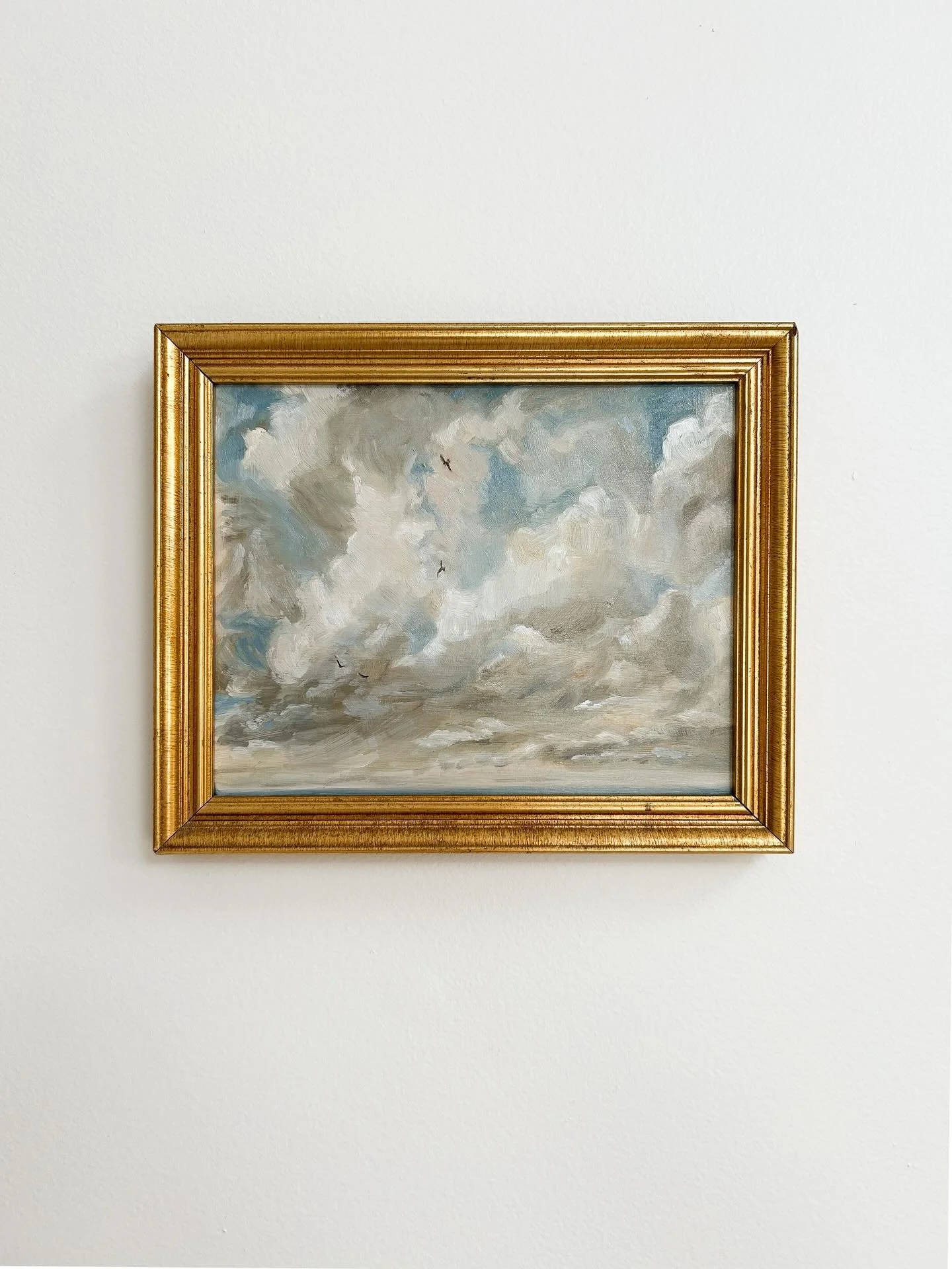 SOLD | &ldquo;I See the Birds, No. 2,&rdquo; After Constable&rsquo;s Cloud Study, 8x10 oil on panel 

A recent master copy. The baby birds nesting on our front porch hatched this week, so this piece felt all too fitting. I&rsquo;m always eager to jum