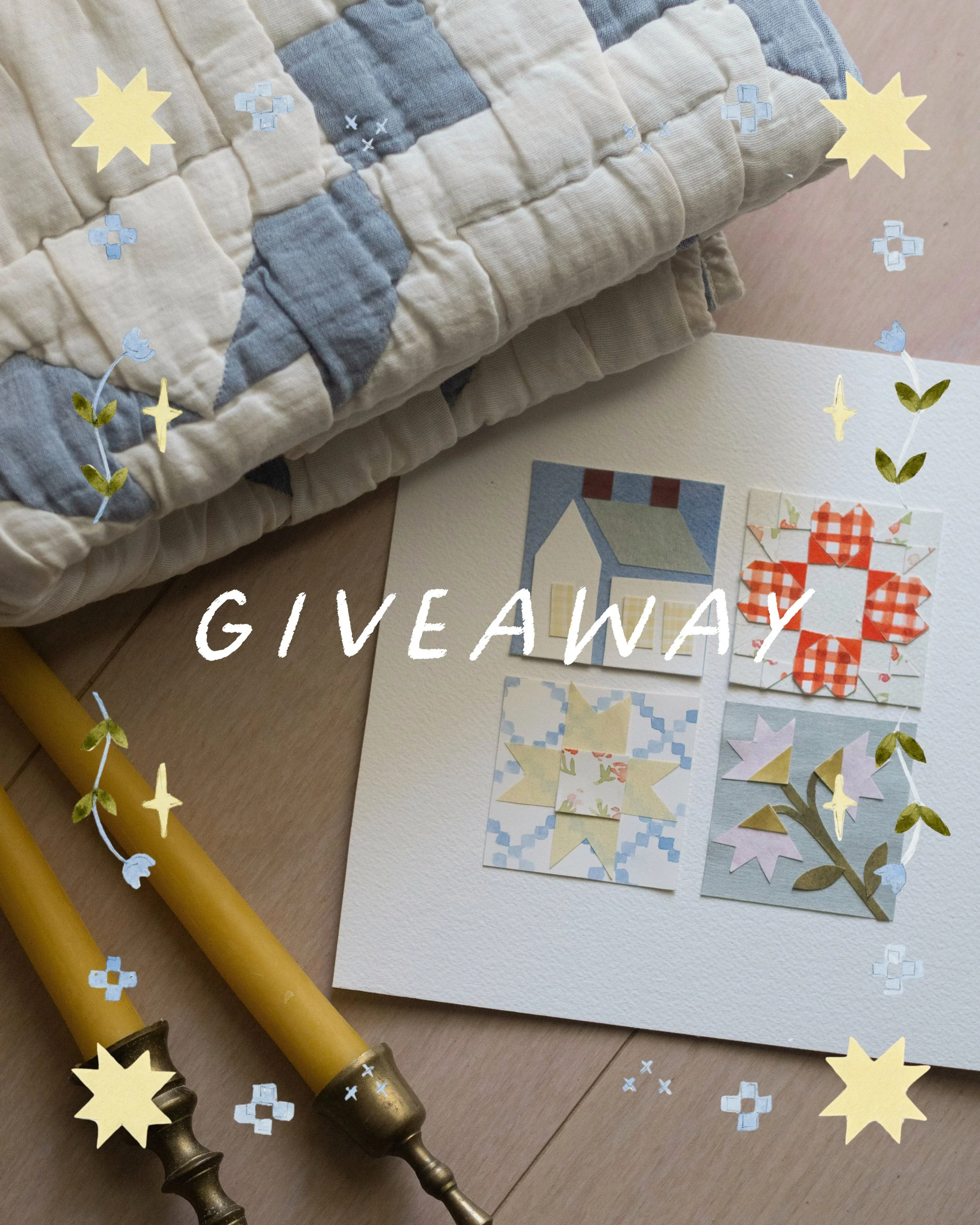 Giveaway!! ✨🧵🪡 With book preorders open and official release less than a month away, we are delighted to be giving away a sweet Clara&rsquo;s Quilt bundle!&nbsp;

🌟 This very cozy giveaway includes:&nbsp;
1. A copy of Clara&rsquo;s Quilt
2. The or