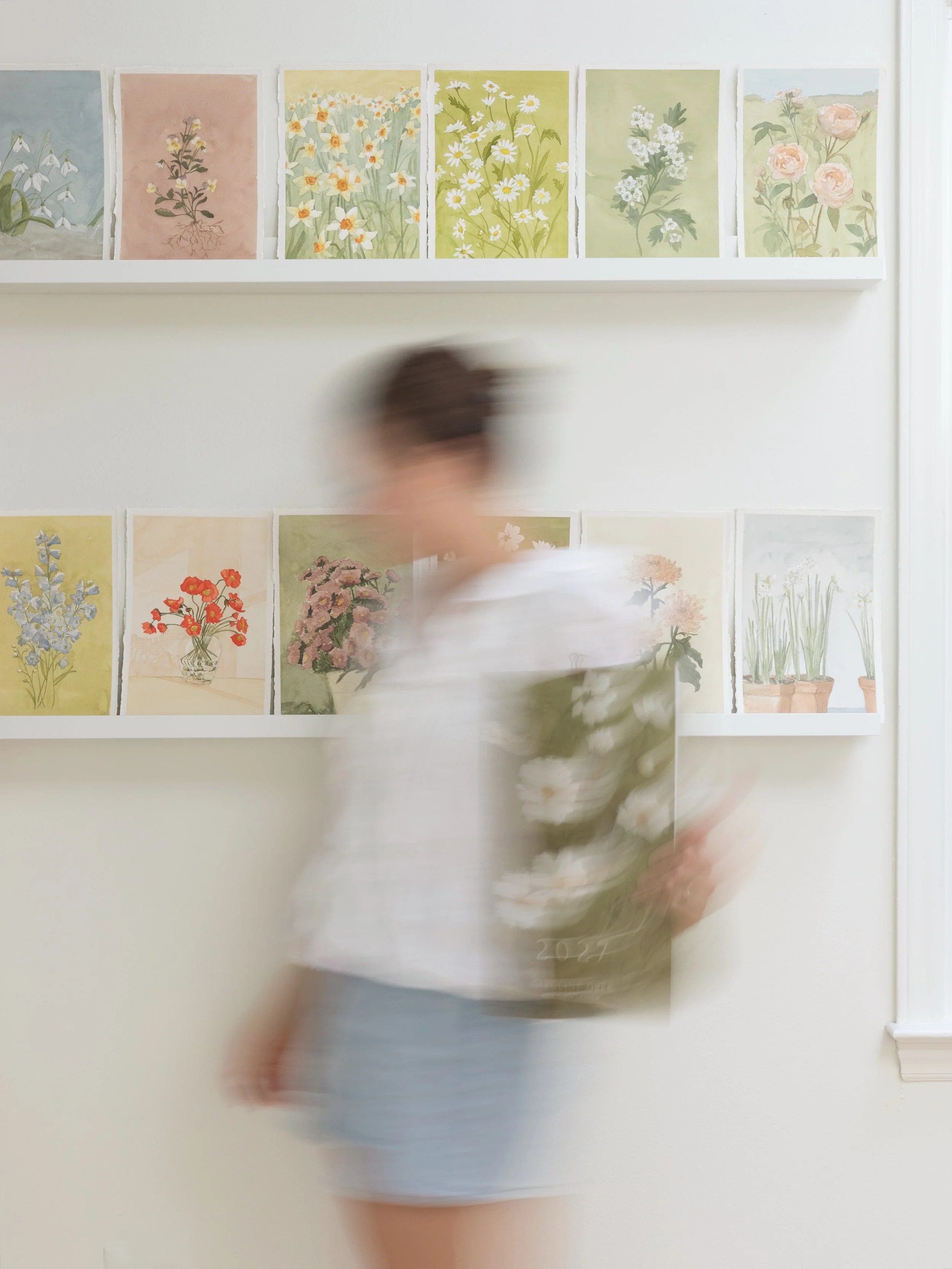 Studio Insiders, the Birth Flower Collection Lookbook is in your inbox! Just two more days until calendar preorders open and these 12 original watercolors are available to collect! 🥳
