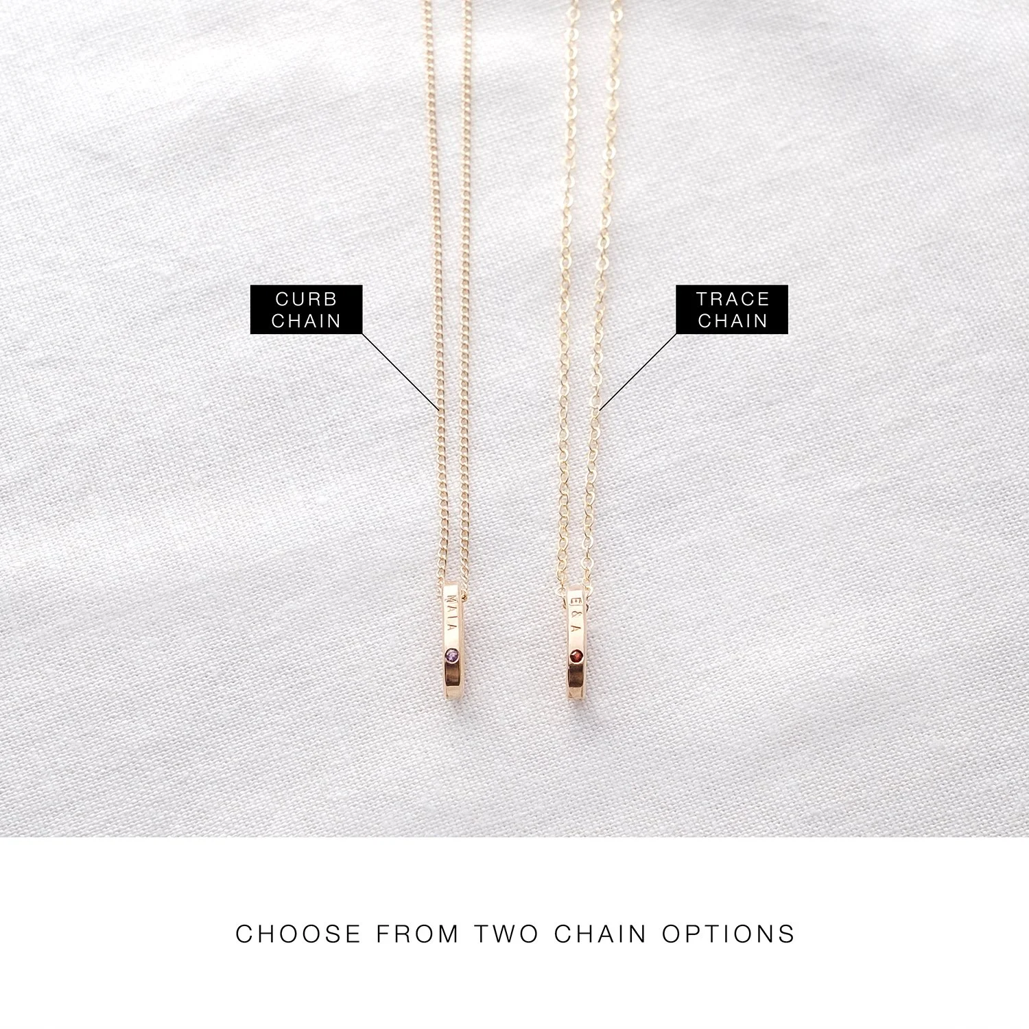 Birthstone Family Link Necklace - Chain Options.jpg