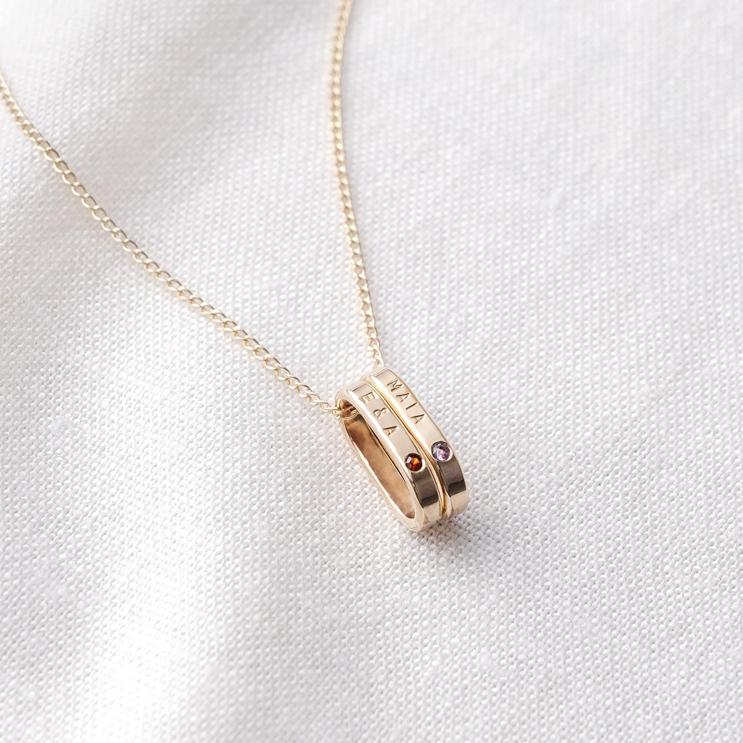 Birthstone Family Link Necklace.jpg