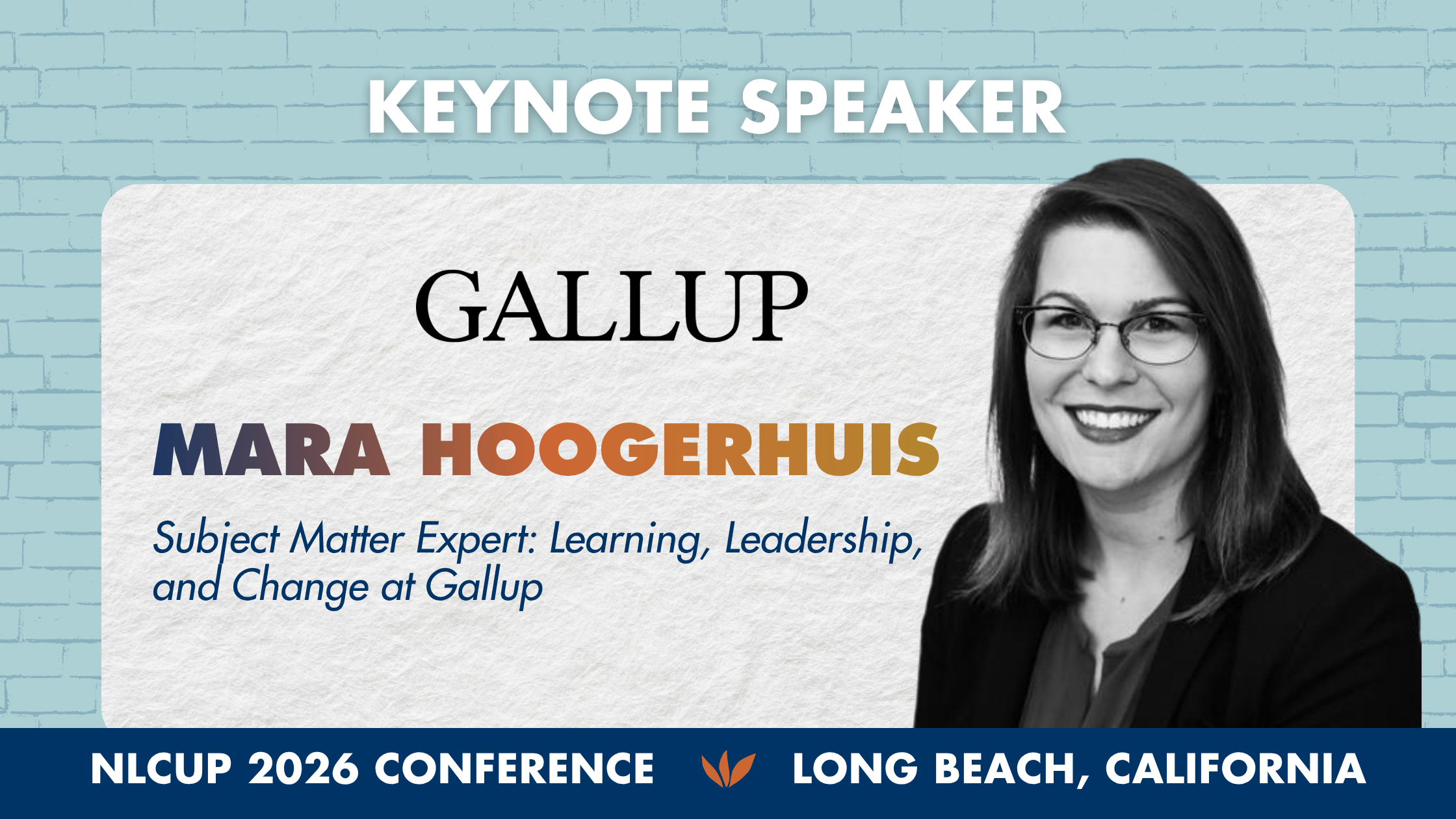 NLCUP welcomes Gallup expert Mara Hoogerhuis to 2026 conference