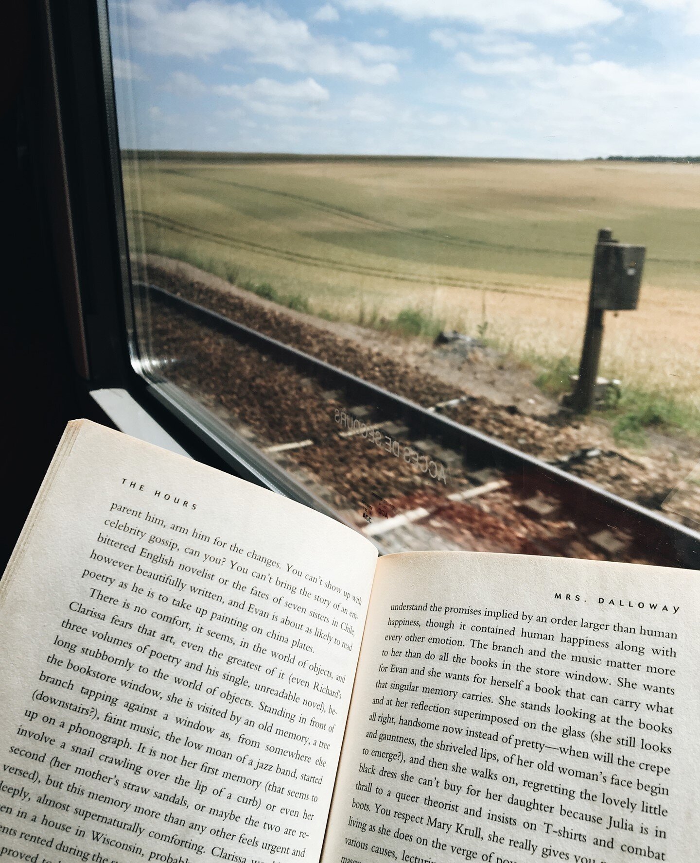 The best way to travel is by train and with a book. #Wildbound #InTheWIld