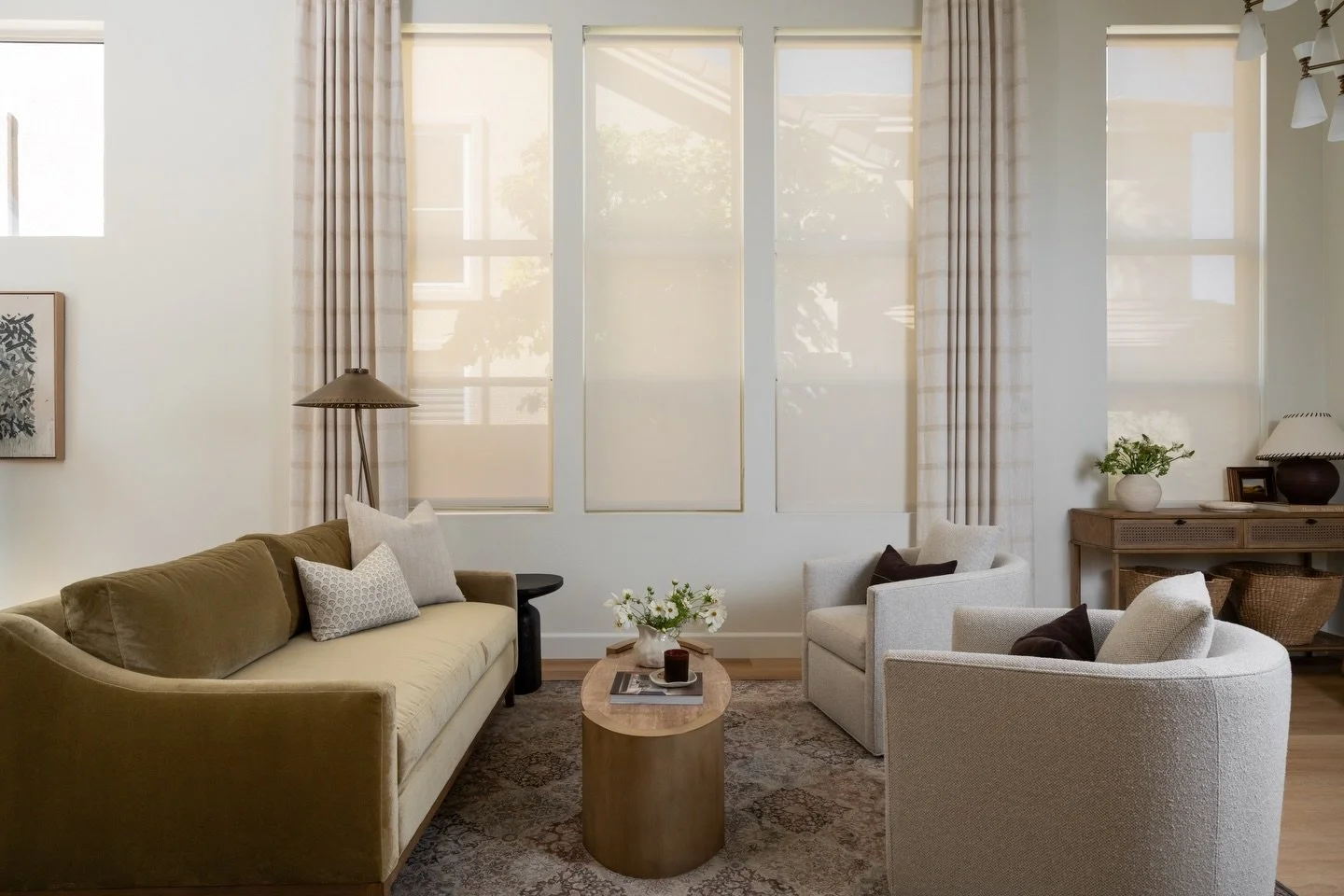 This was the closest I could get to a green photo today ☘️ the artichoke velvet on the sofa counts, right?!

Everyone in my household is sick, nobody is wearing green, and being 9 months prego in 90+ degrees feels extremely unfair. I could go on with