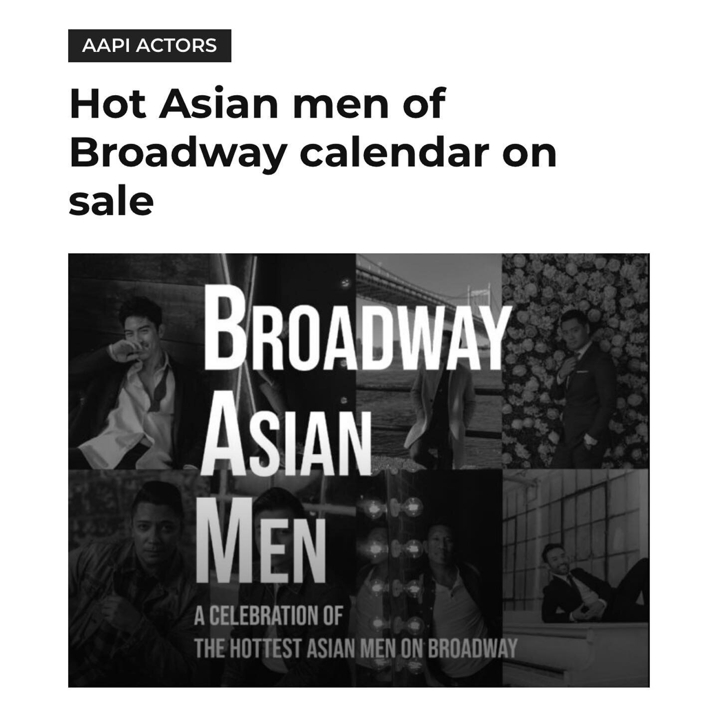 BAM! The B*roadway A*sian M*en 2021 calendar is officially on sale TODAY!!! I think this would make anyone&rsquo;s holiday stocking rather happily stuffed 😜 (store details &amp; link below) #hohoho 
&bull;
SWIPE ⏩ to see the rejects! So what photo m