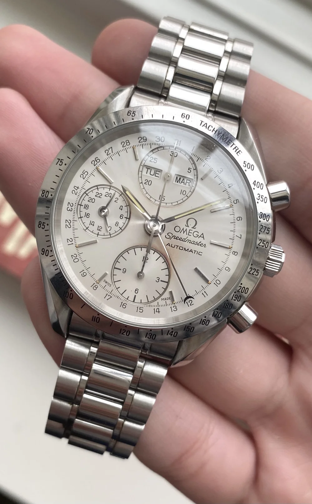 omega speedmaster 1151 triple date