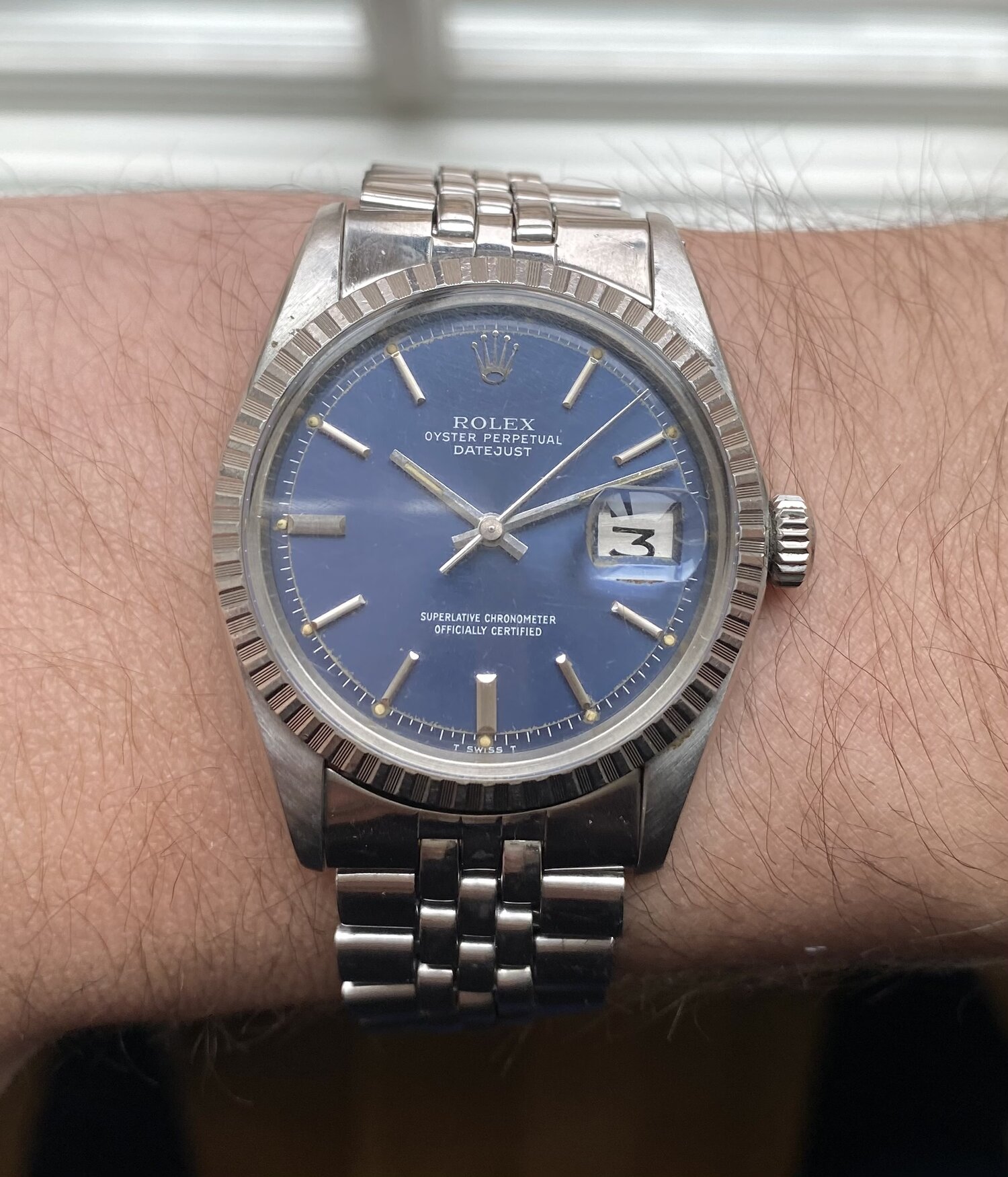 Rolex Datejust 16013 - Glossy Black (Serviced!) — Danny's Vintage Watches