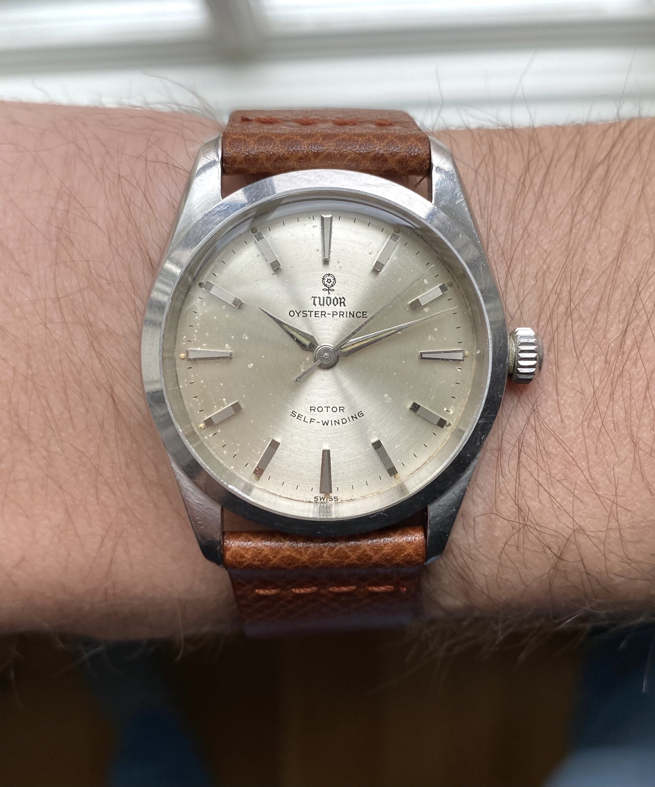 Tudor Oyster Prince — Rose Dial — Danny's Vintage Watches