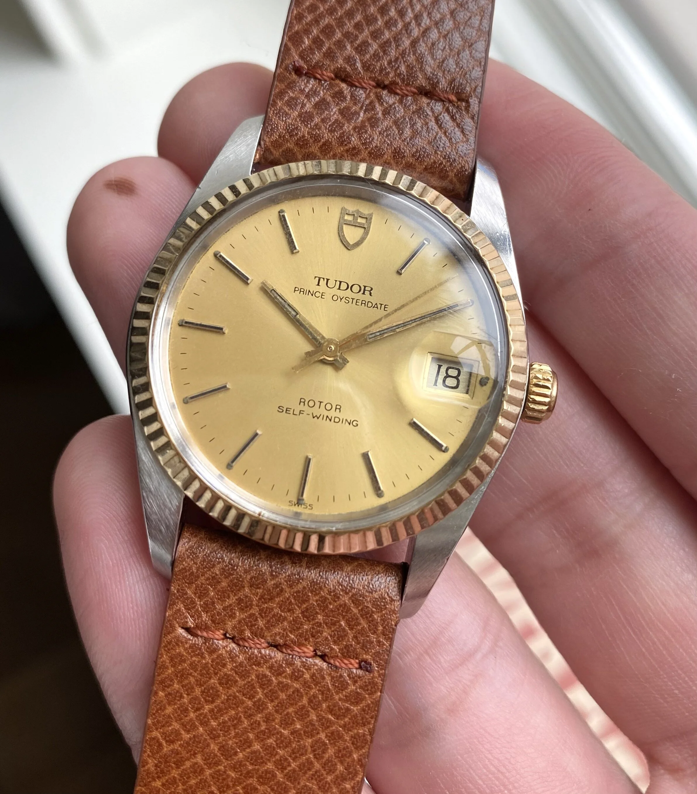 Tudor Prince Oysterdate — Two-tone 