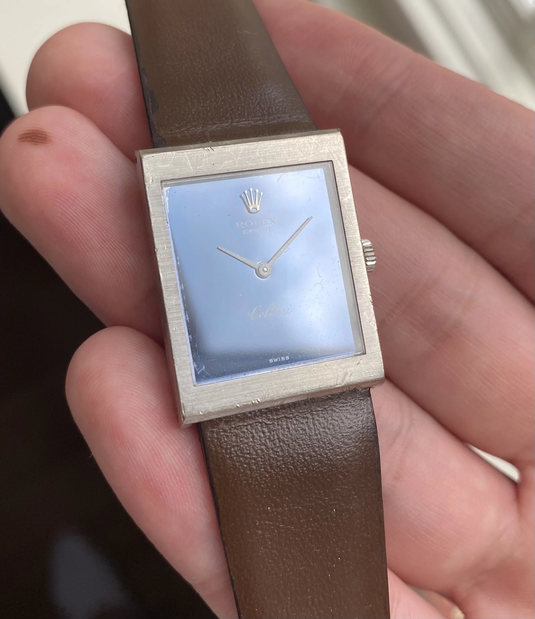 Rolex Cellini Tank — 18k White Gold 