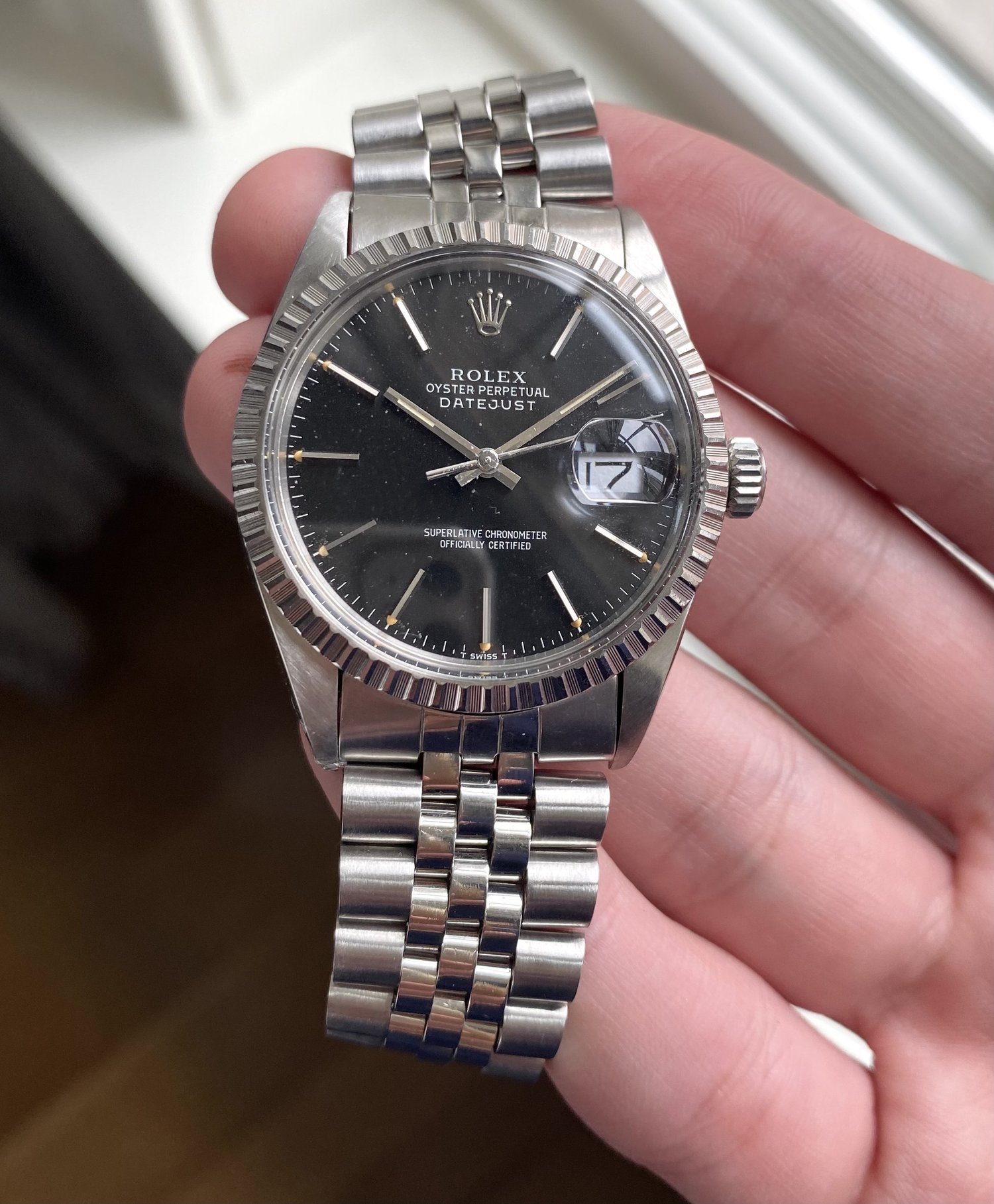 skruenøgle Bulk Kom op Rolex Datejust ref. 16030 — Black Dial — Danny's Vintage Watches