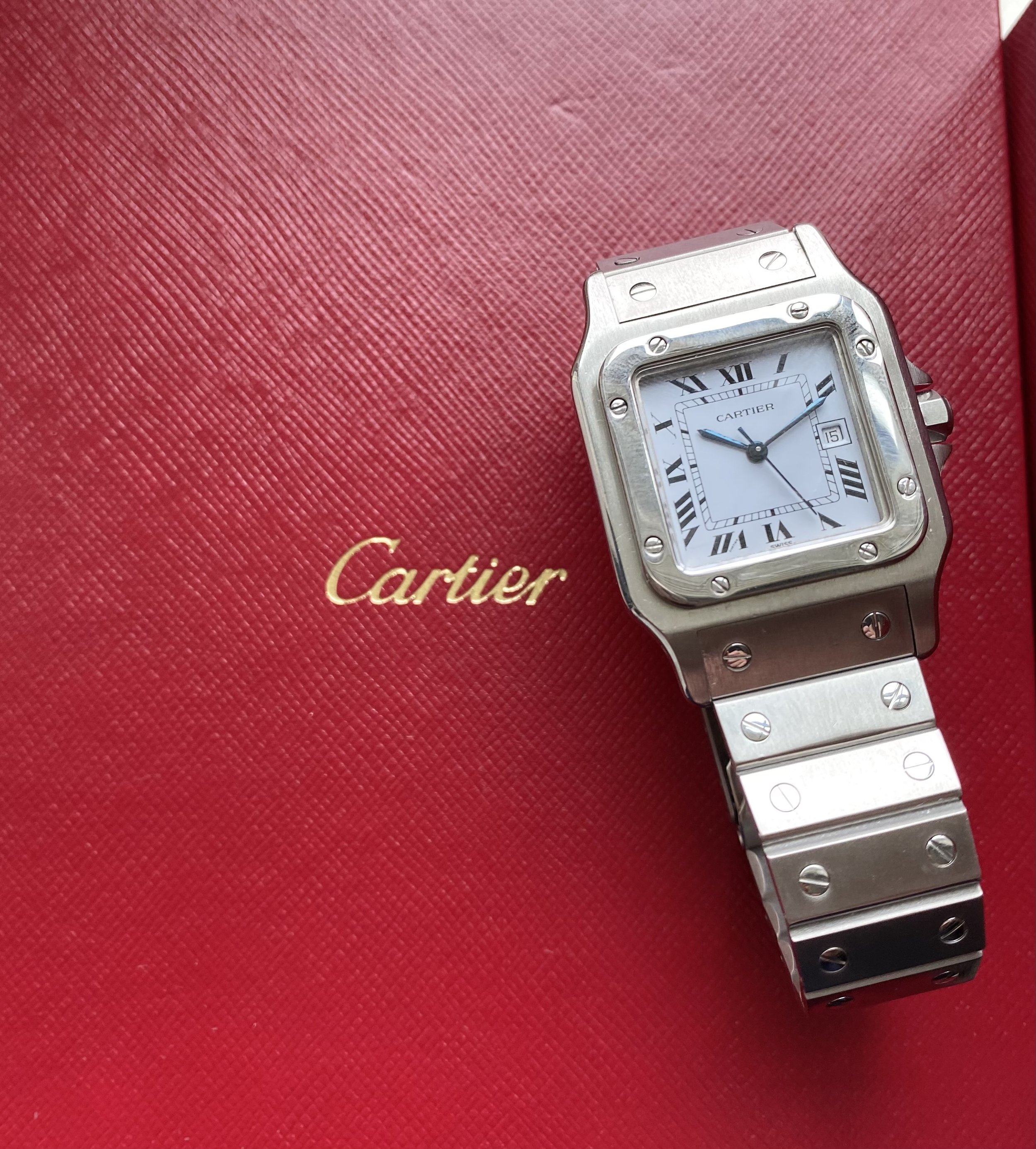 Cartier Santos ref. 2960 — Box and Pamphlet — Danny's Vintage Watches