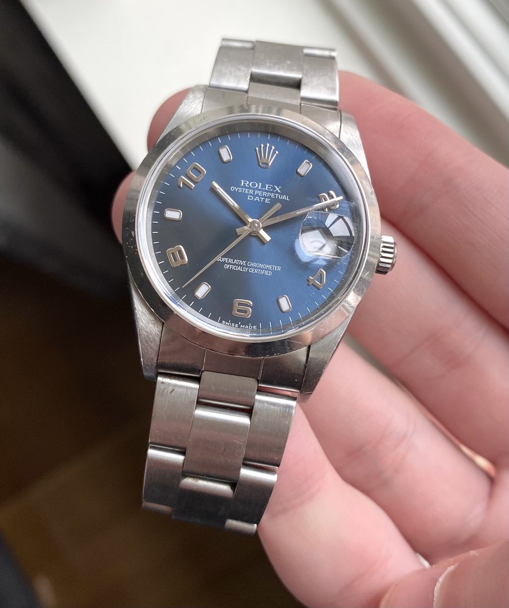 slå op skygge Meget Rolex Oyster Perpetual ref. 15200 — Blue Dial — Danny's Vintage Watches