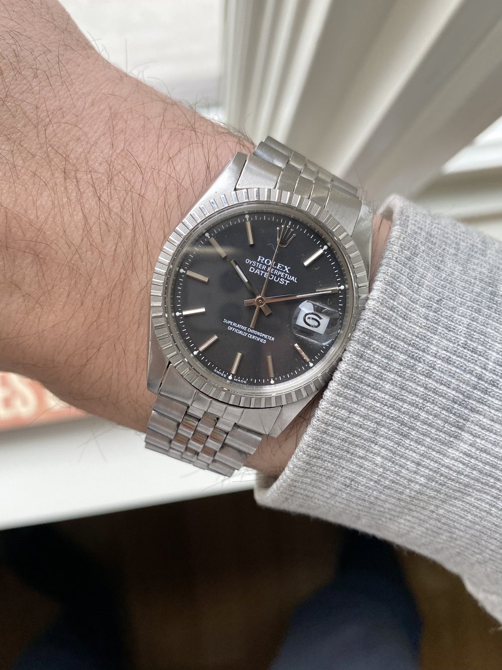 Rolex Datejust 16013 - Glossy Black (Serviced!) — Danny's Vintage Watches