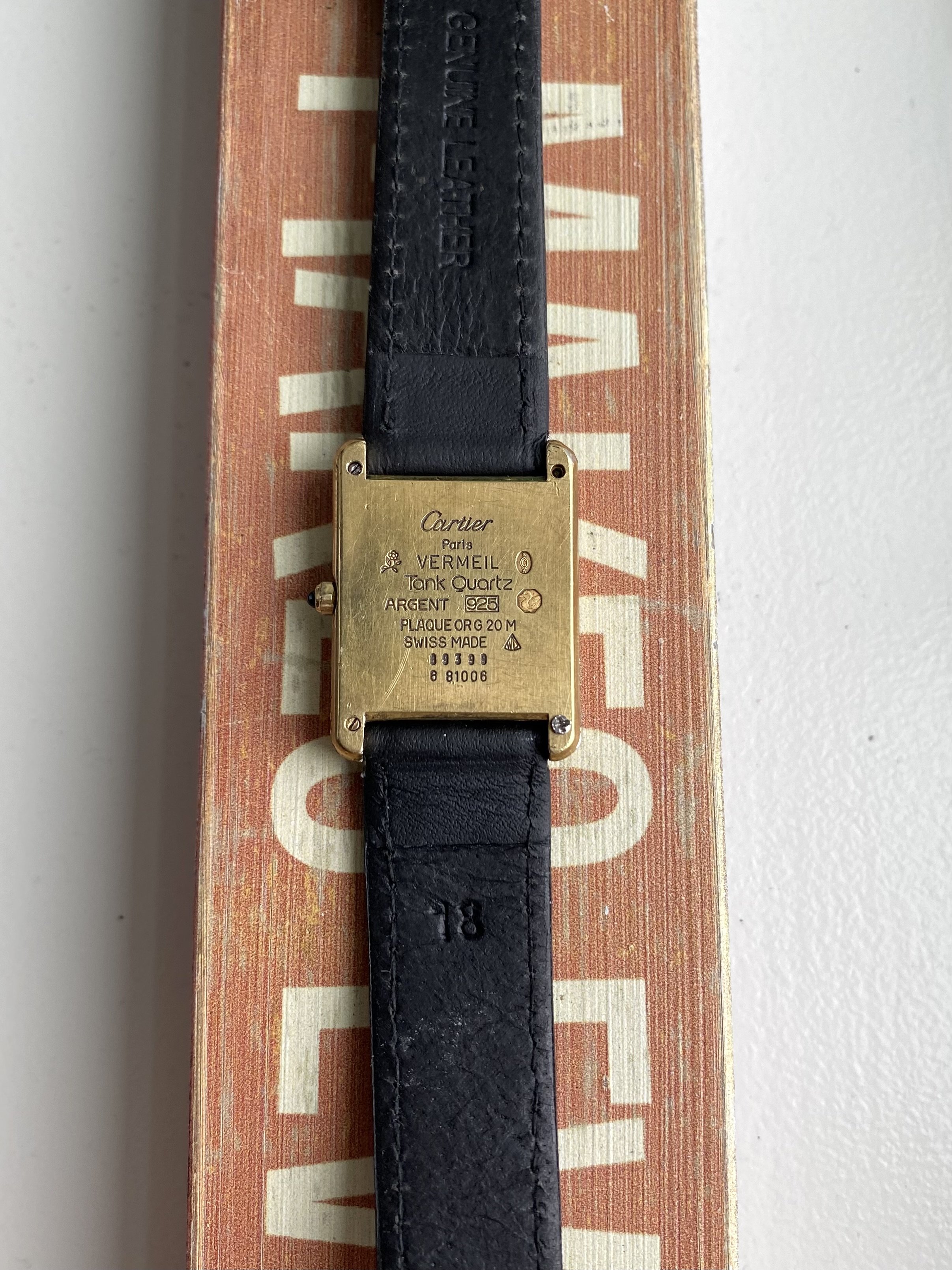 Cartier Tank - Lemon Roman Numerals (Serviced) — Danny's Vintage Watches