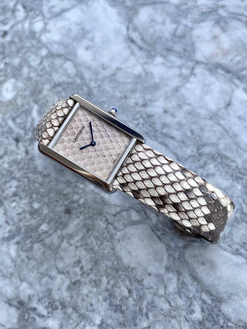 Cartier Tank Solo 3169 - Python Dial. — Danny's Vintage Watches