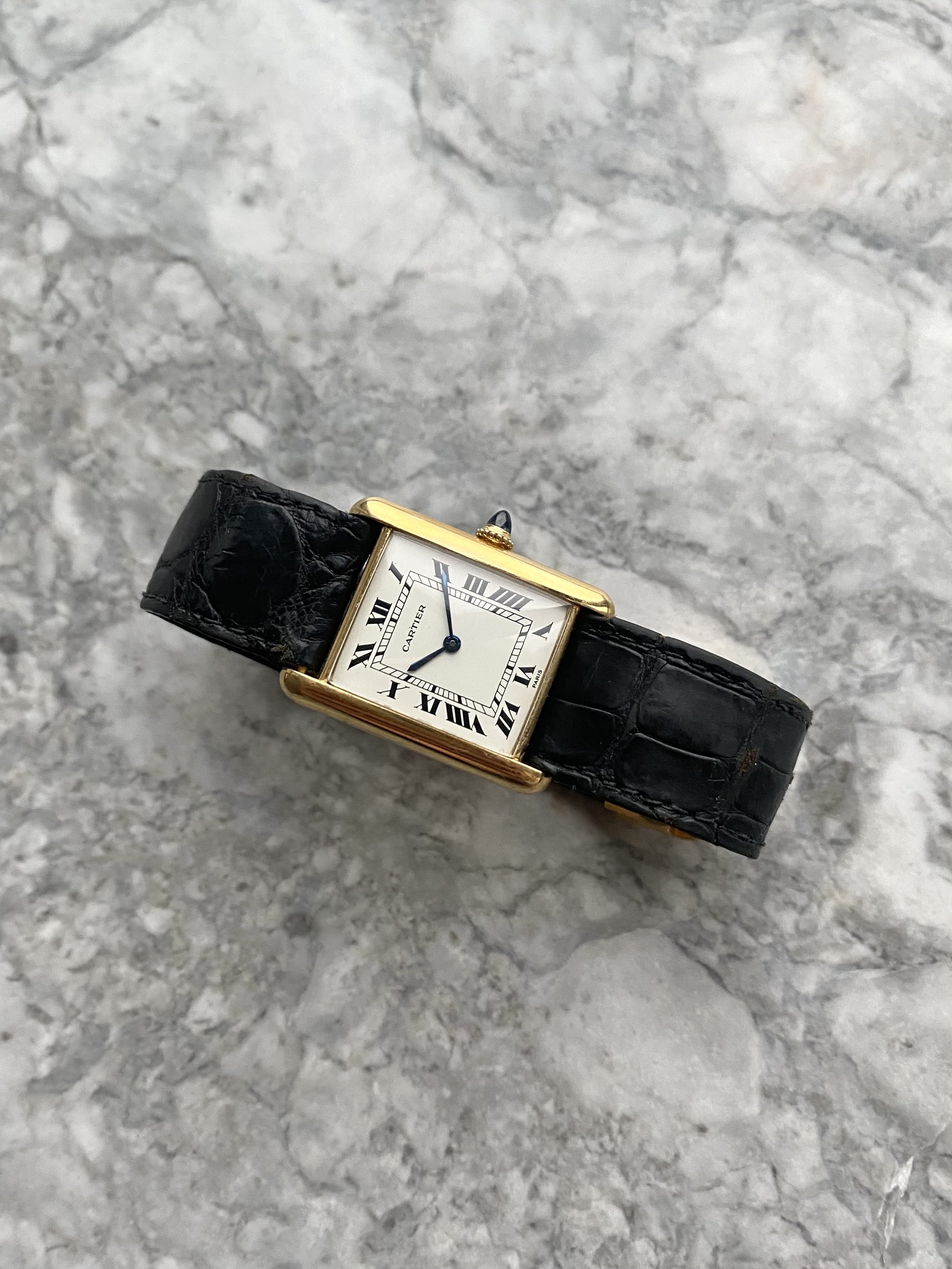 Cartier Tank Louis - 18K Gold “Paris” Dial. — Danny's Vintage Watches