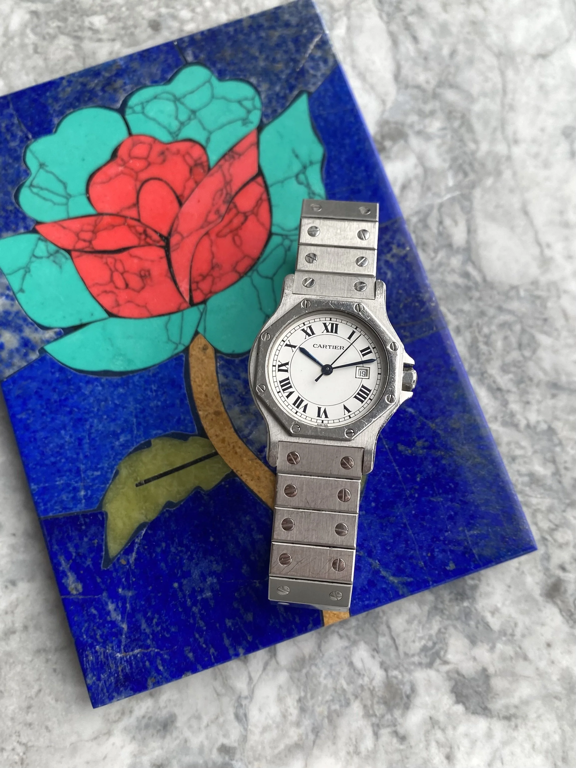cartier santos octagon watch