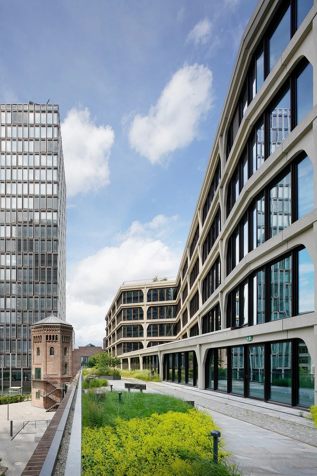 Beton Fassaden Büro Gebäude