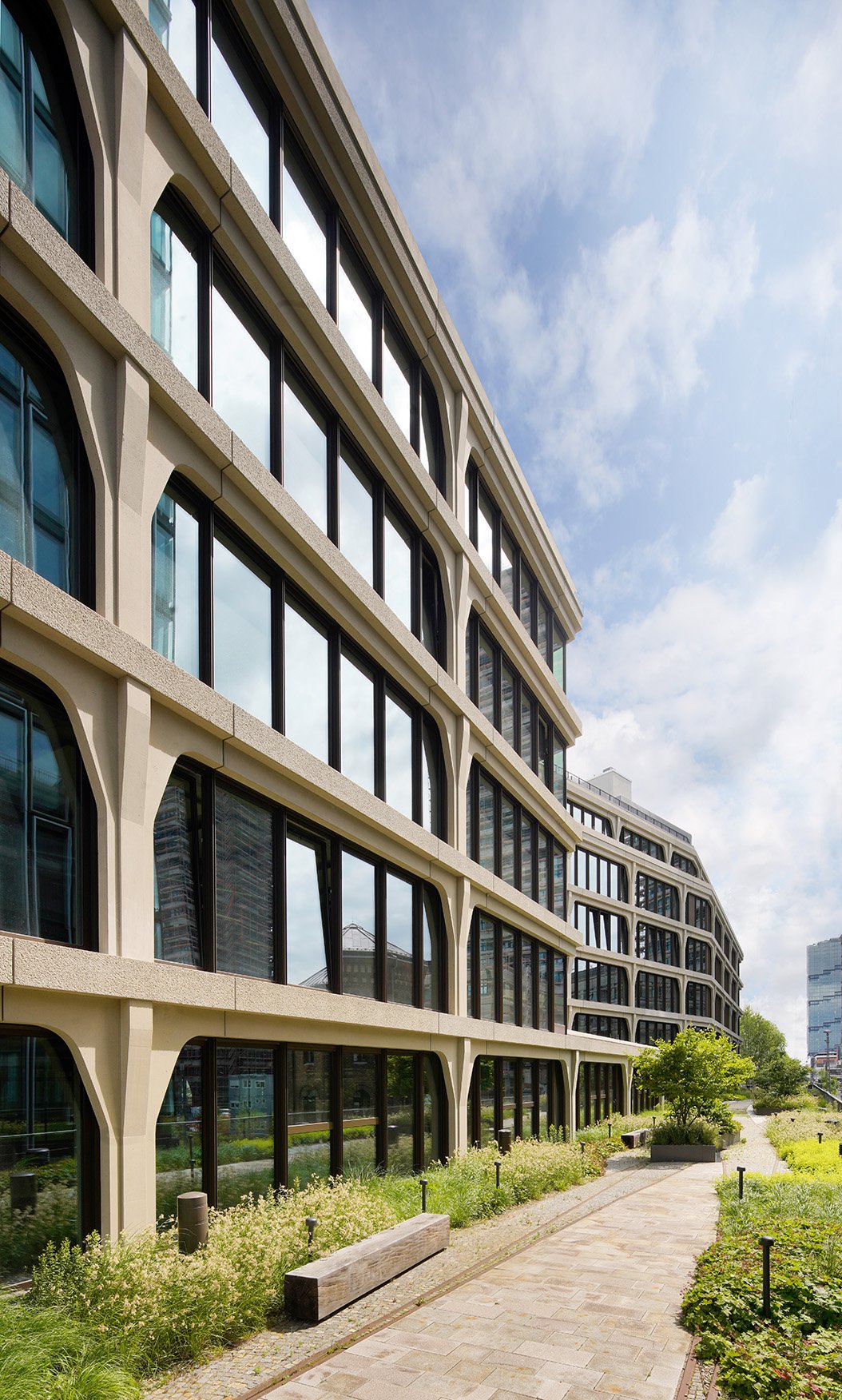 Beton Fassaden Büro Gebäude