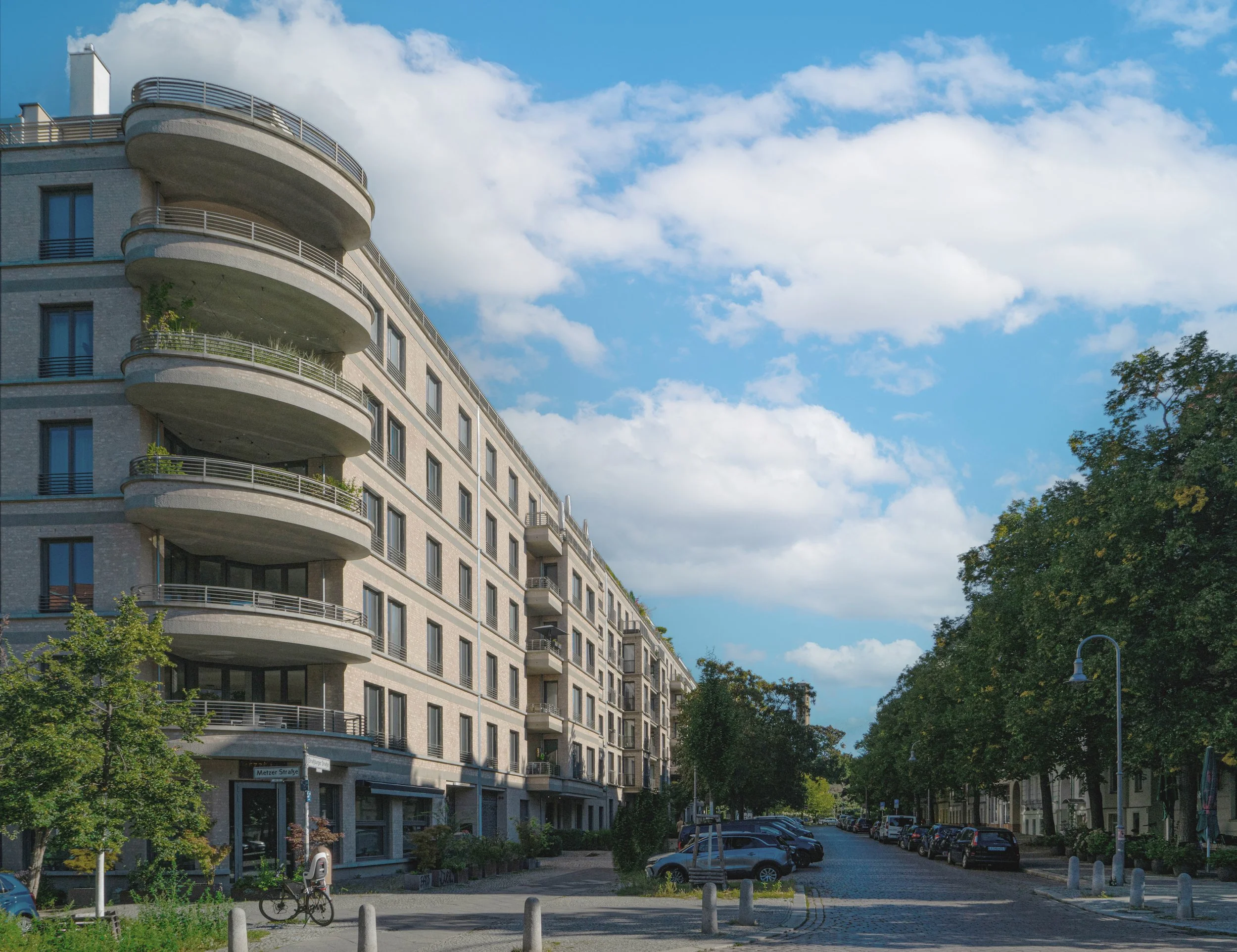 Außenansicht des Projekts Am Wasserturm, moderne Wohn- und Gewerbeflächen
