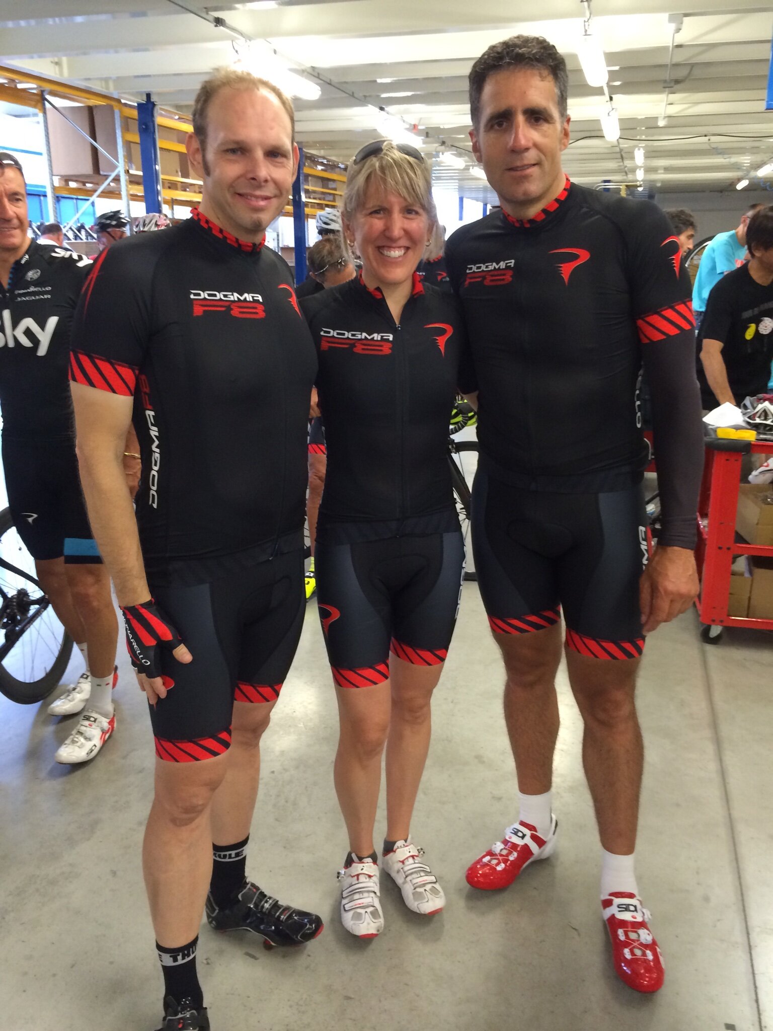 Chris & Theresa with Miguel Indurain, 5X Tour de France winner