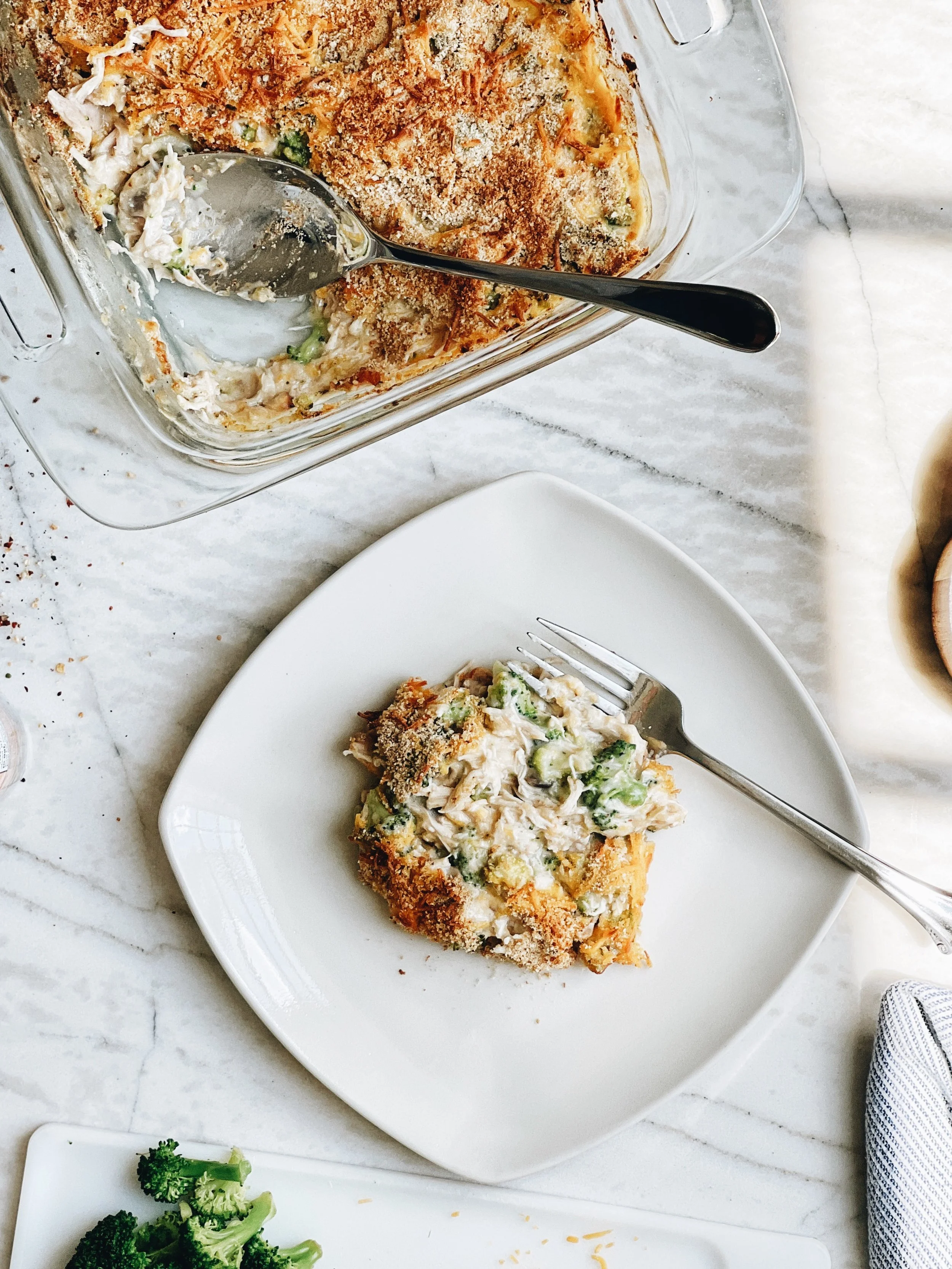 SMOKED CHICKEN & BROCCOLI CASSEROLE