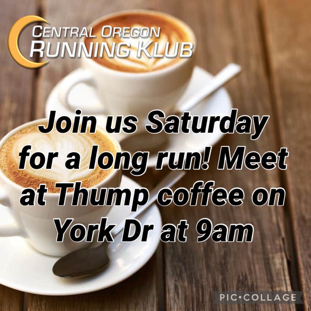 Join us tomorrow for our Saturday morning long run! Runners have the option to run whatever &quot;long&quot; means for you.  Let's meet at Thump coffee on York Dr. at 9am.  See you then!